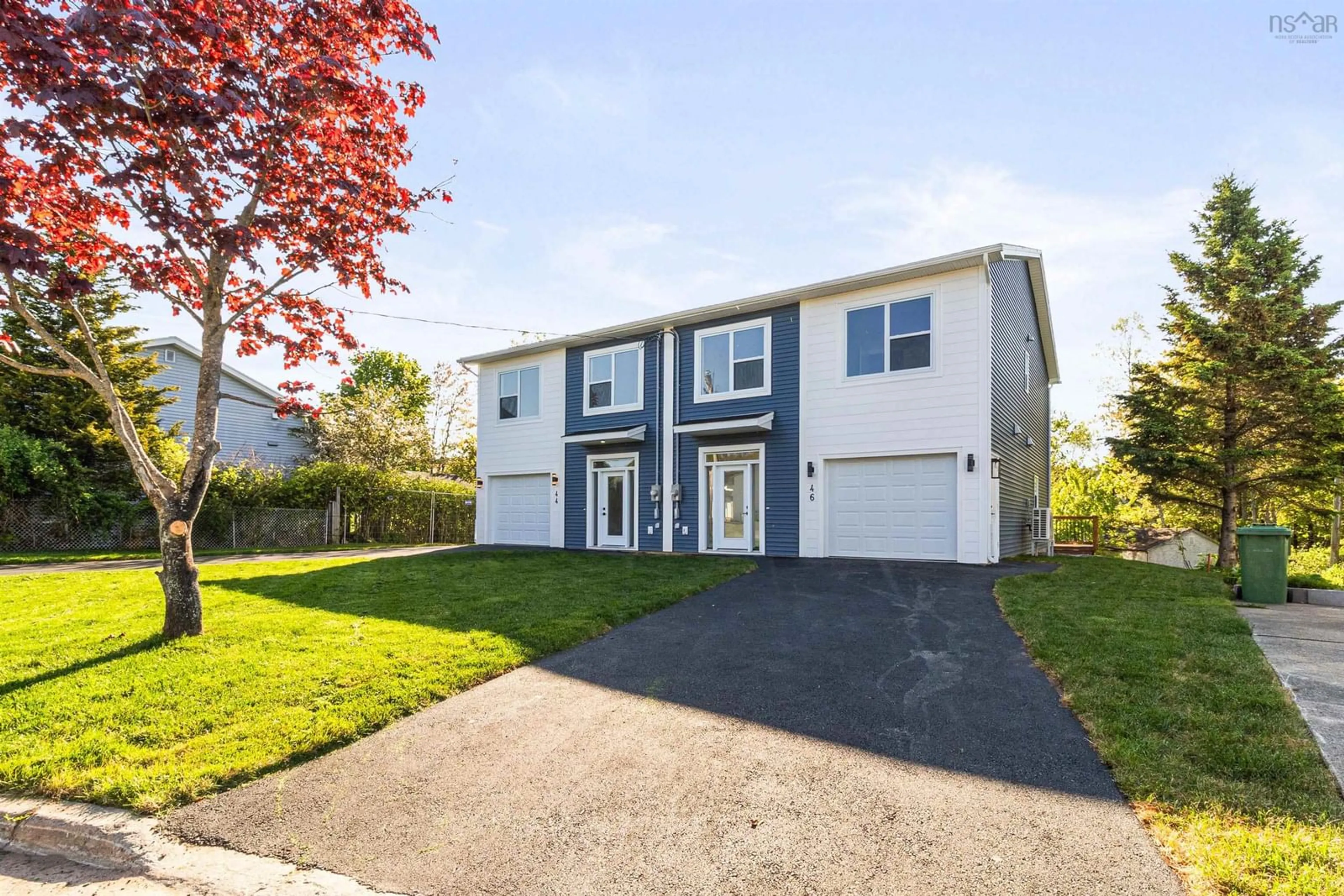 Home with vinyl exterior material, street for 46 Contessa Crt, Lower Sackville Nova Scotia B4C 3W4