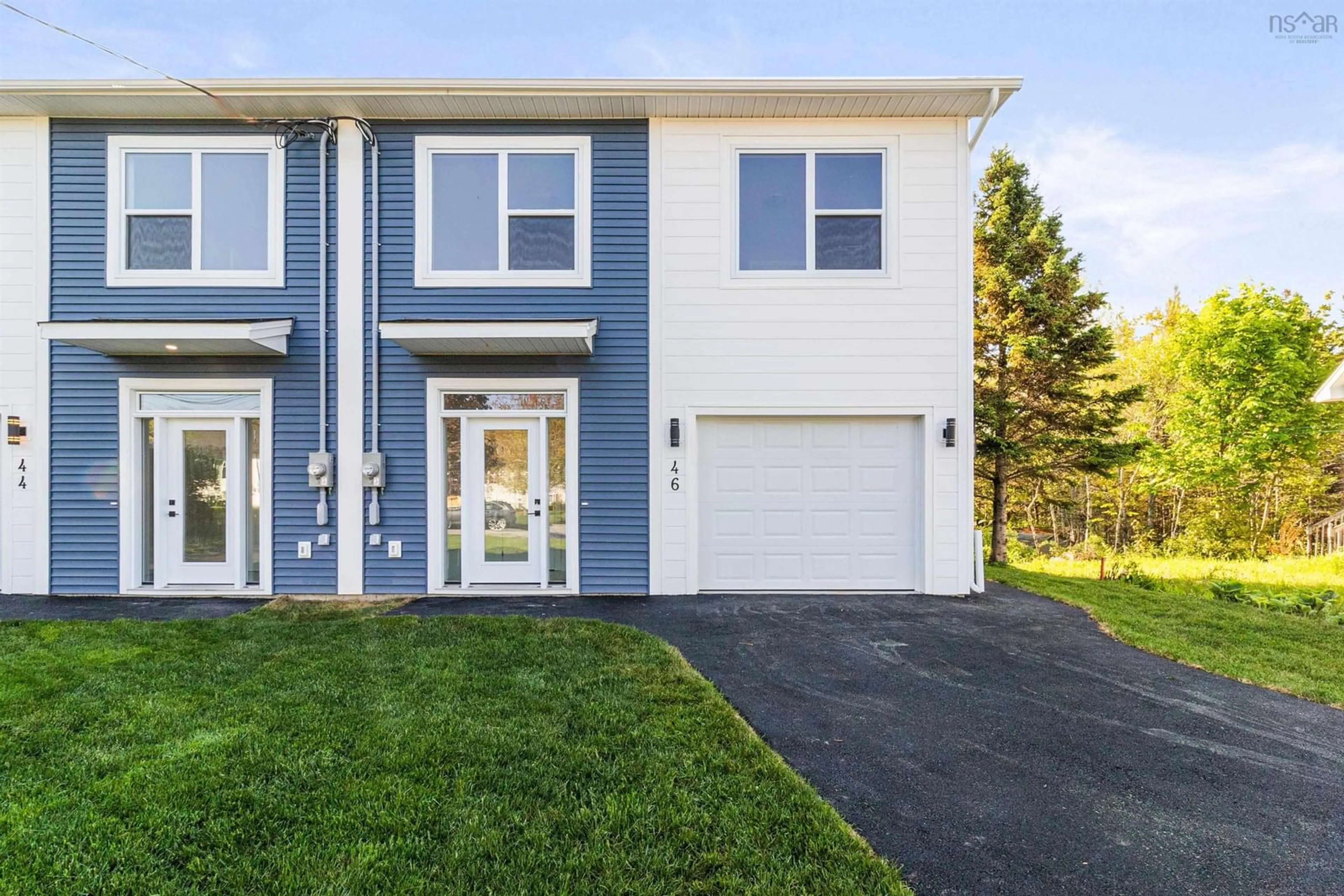 Home with vinyl exterior material, street for 46 Contessa Crt, Lower Sackville Nova Scotia B4C 3W4