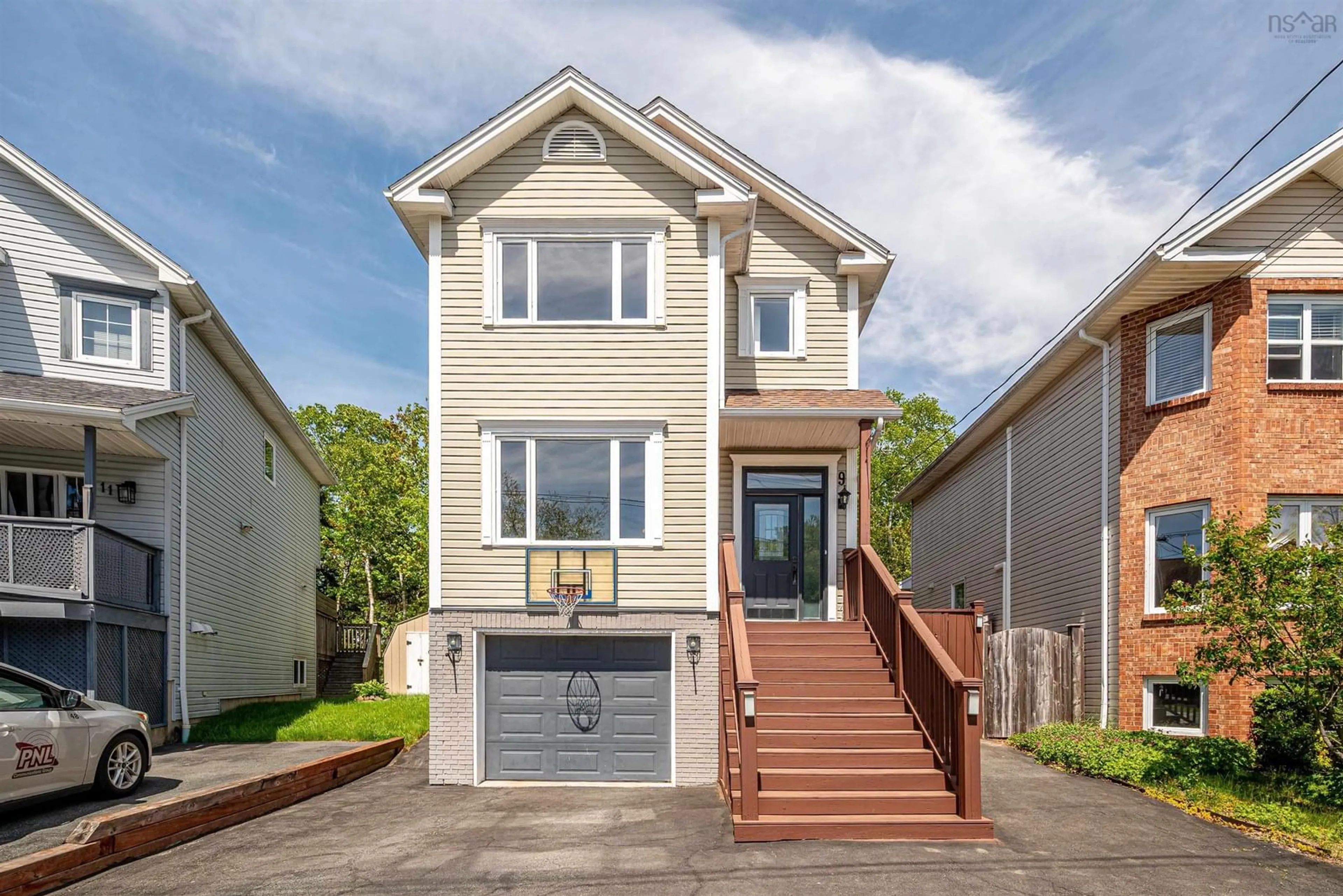 Home with vinyl exterior material, street for 9 James Winfield Lane, Bedford Nova Scotia B4A 4C3