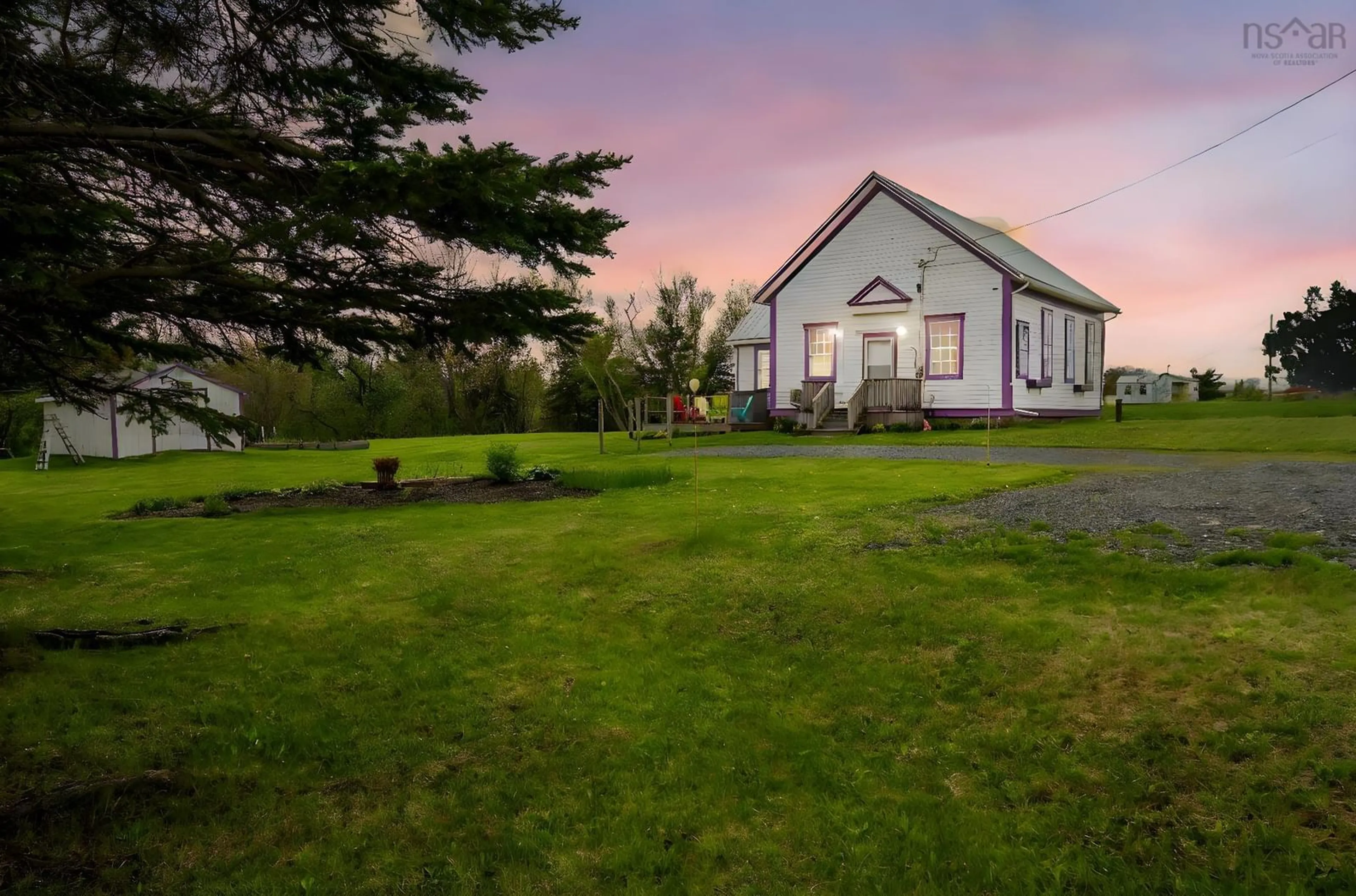 A pic from outside/outdoor area/front of a property/back of a property/a pic from drone, unknown for 828 Highway 6, Marshville Nova Scotia B0K 1N0