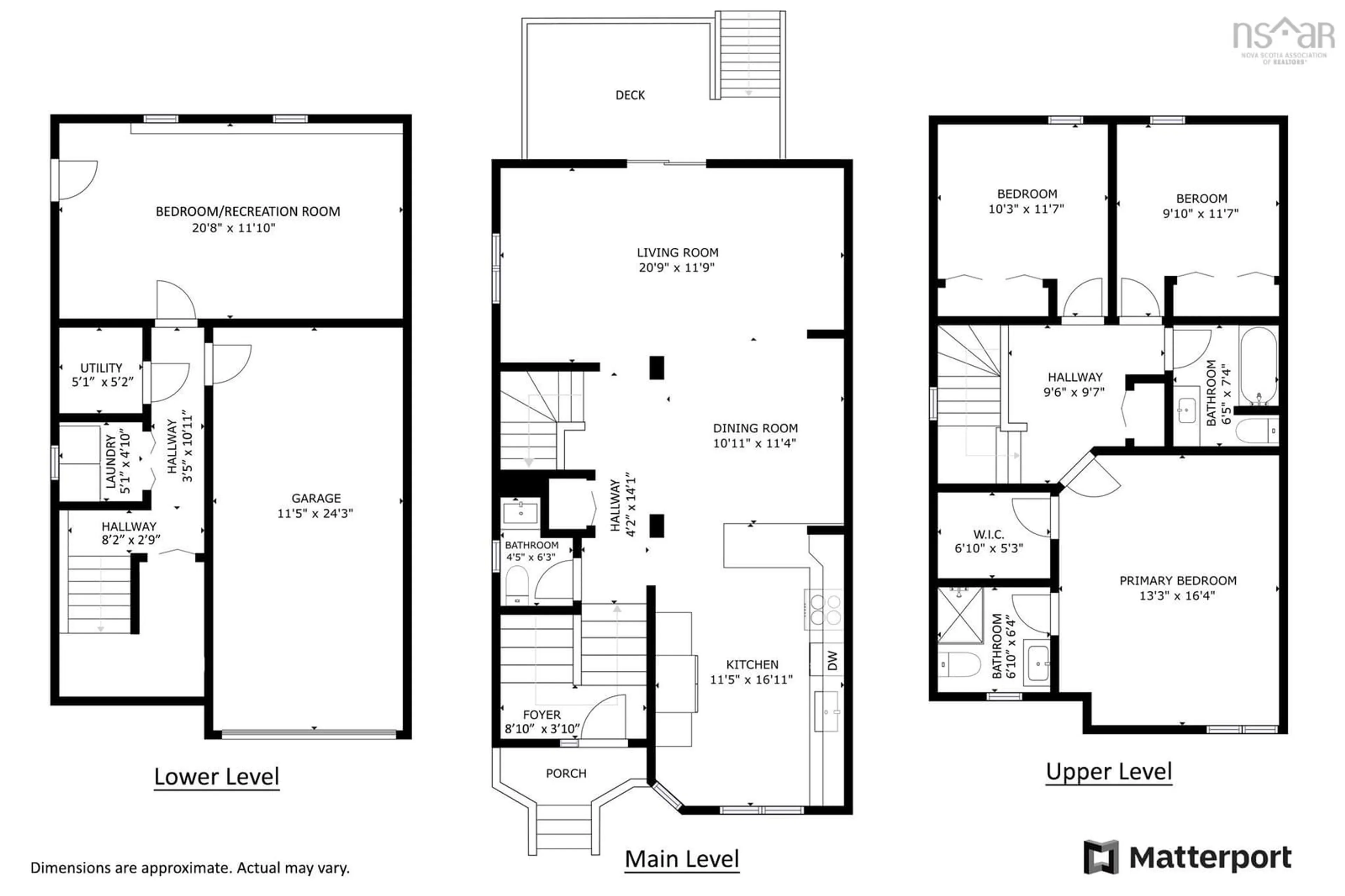 Floor plan for 23 Moss Crt, Halifax Nova Scotia B3S 1E2