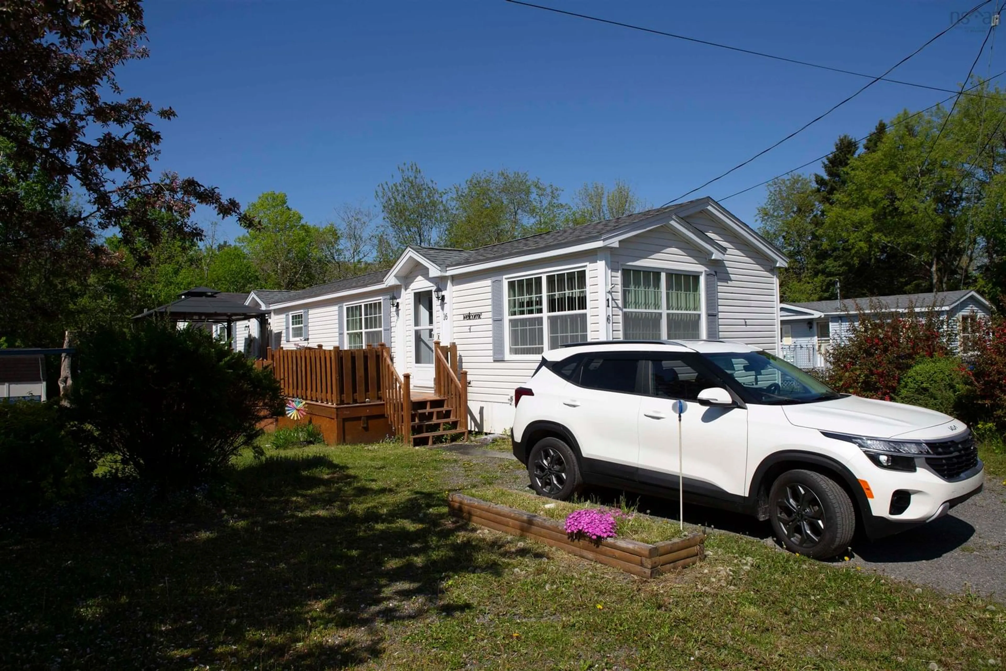 Home with vinyl exterior material, street for 16 Hope Lane, St. Croix Nova Scotia B0N 1L0