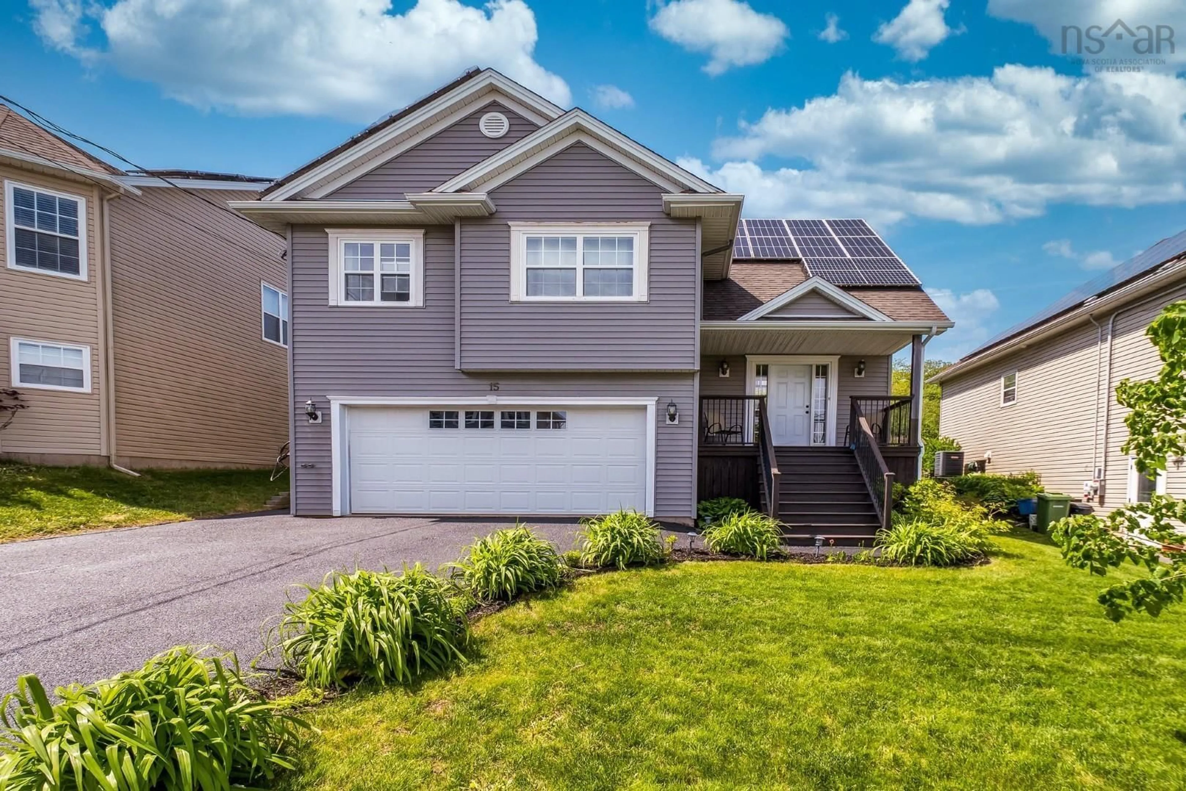 Home with vinyl exterior material, street for 15 Hanwell Dr, Middle Sackville Nova Scotia B4E 0H6