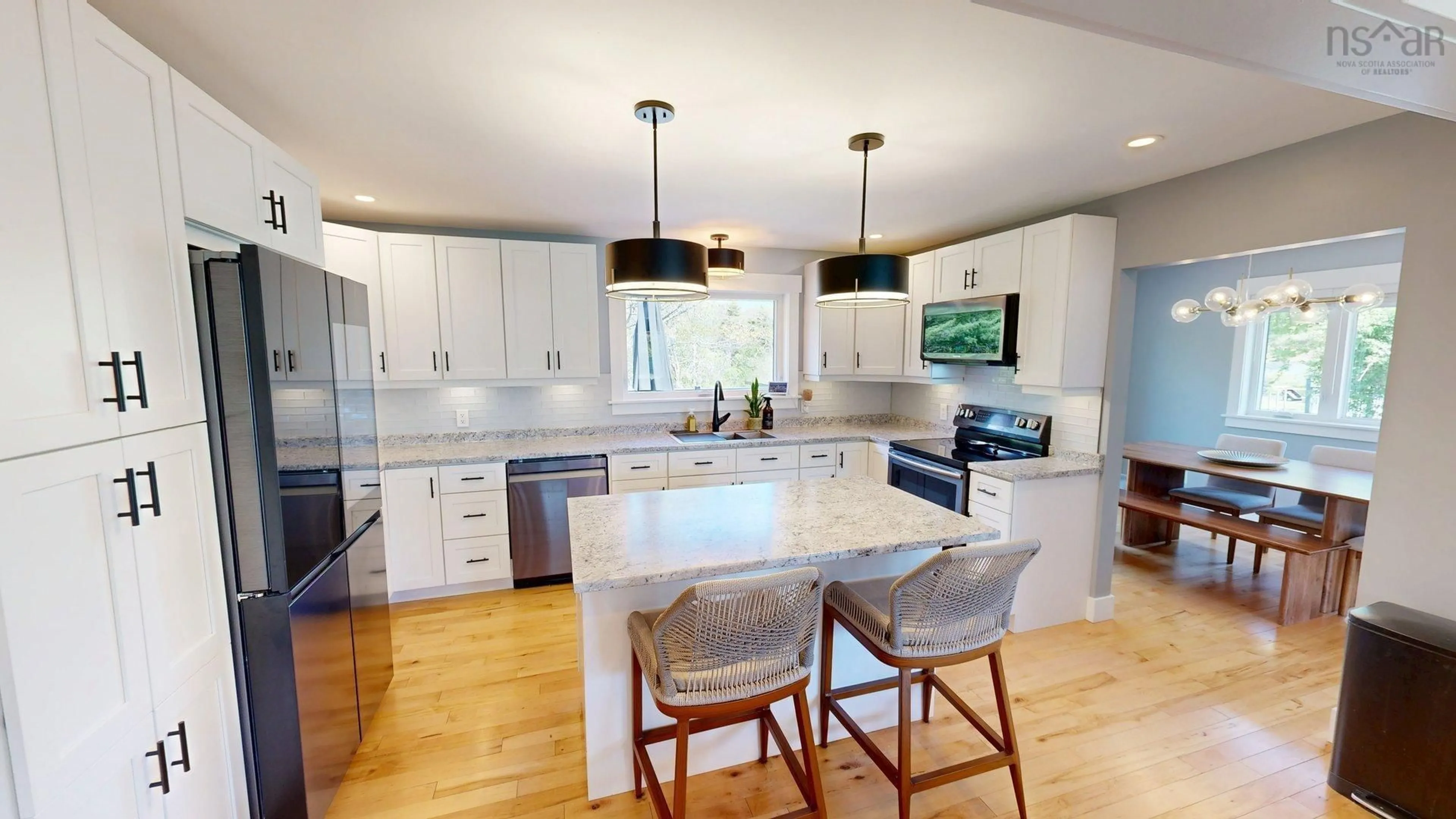 Open concept kitchen, ceramic/tile floor for 35 Smith Ave, Cole Harbour Nova Scotia B2V 1M3