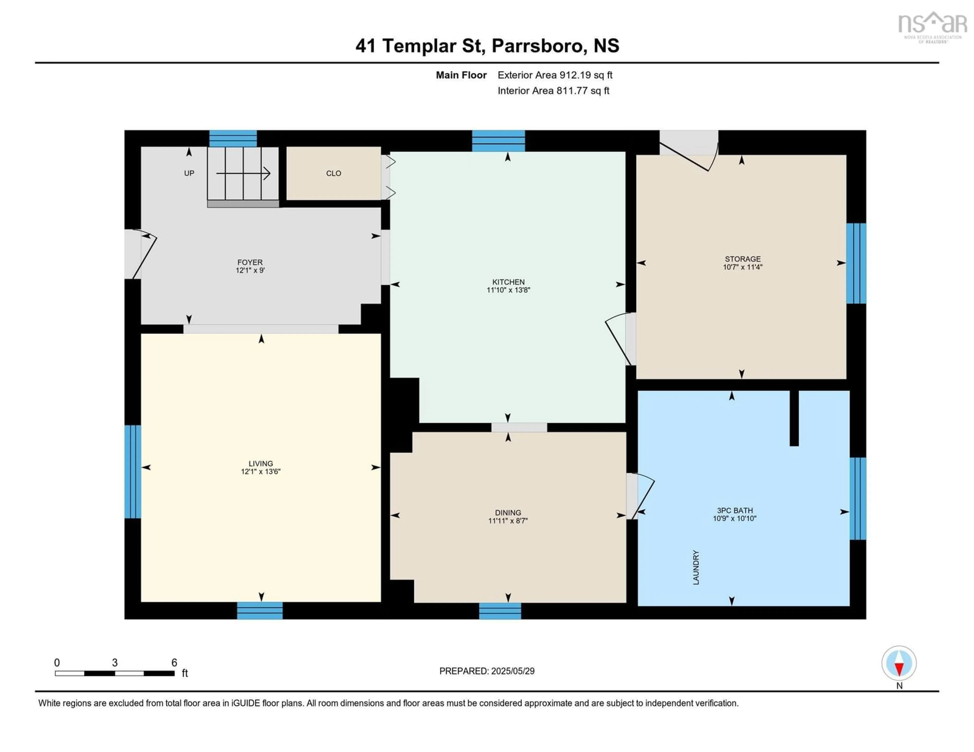Floor plan for 41 Templar St, Parrsboro Nova Scotia B0M 1S0