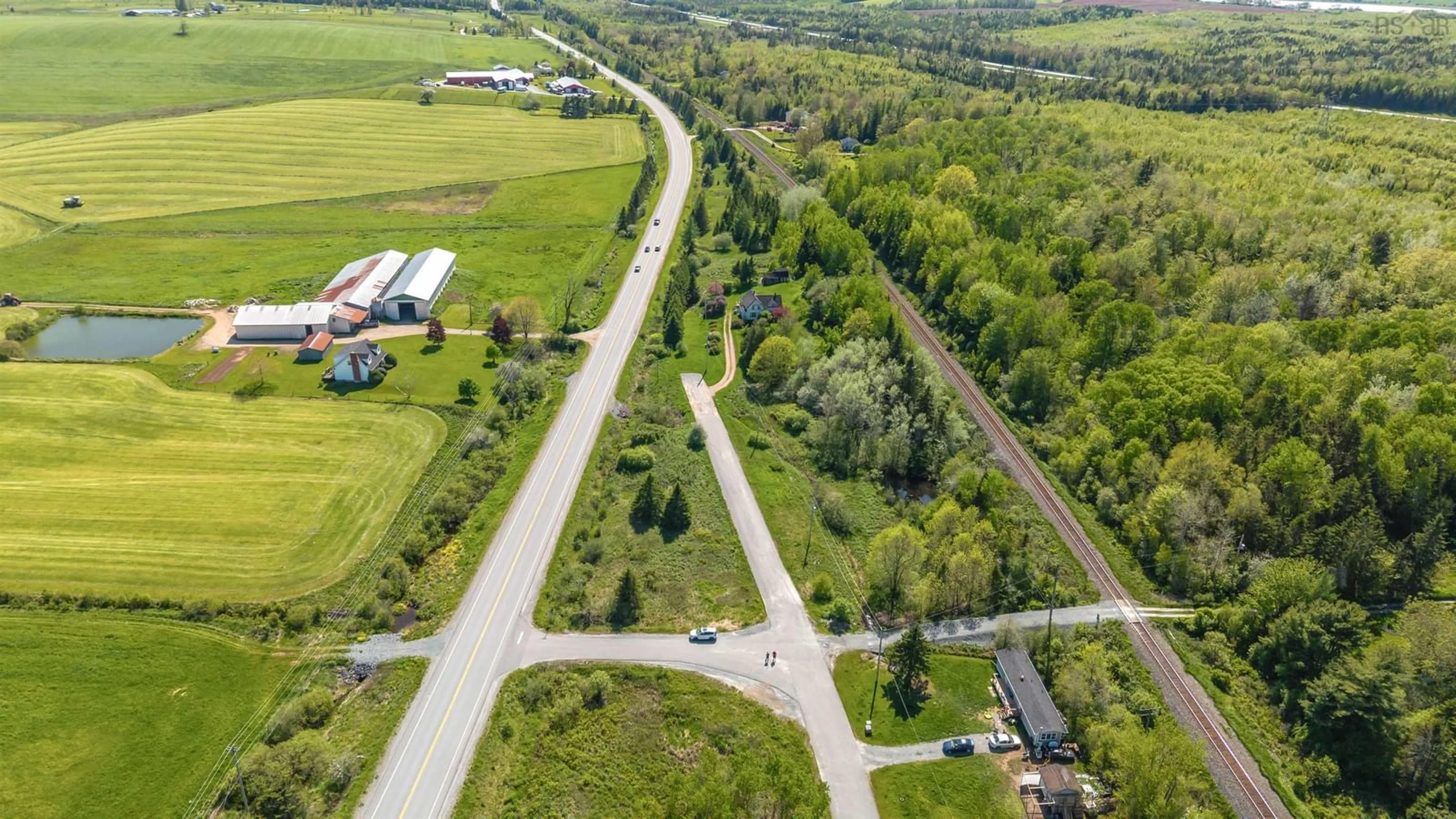 A pic from outside/outdoor area/front of a property/back of a property/a pic from drone, street for 2 George Street Exten, Stewiacke Nova Scotia B0N 1J0