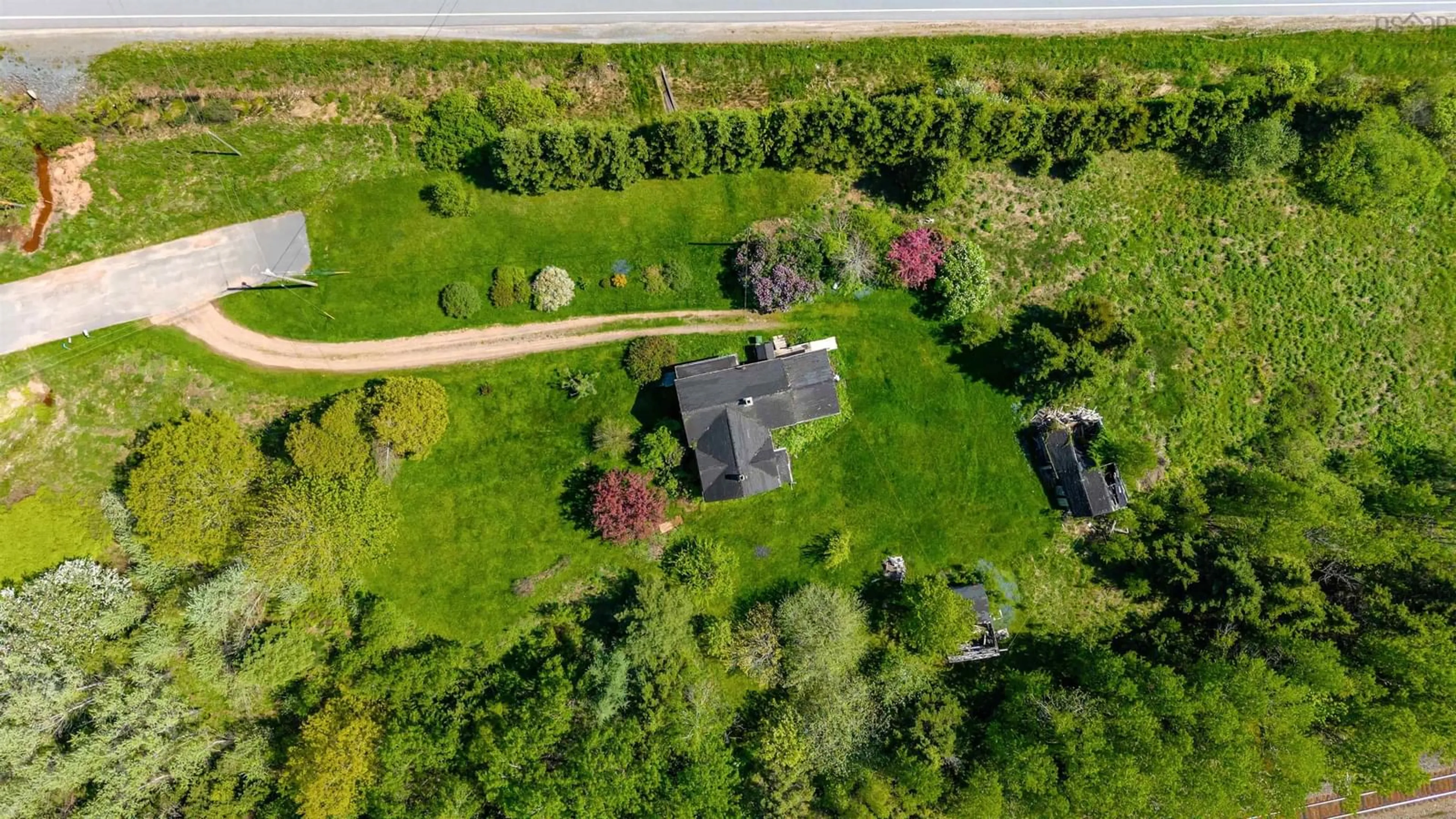 A pic from outside/outdoor area/front of a property/back of a property/a pic from drone, street for 2 George Street Exten, Stewiacke Nova Scotia B0N 1J0