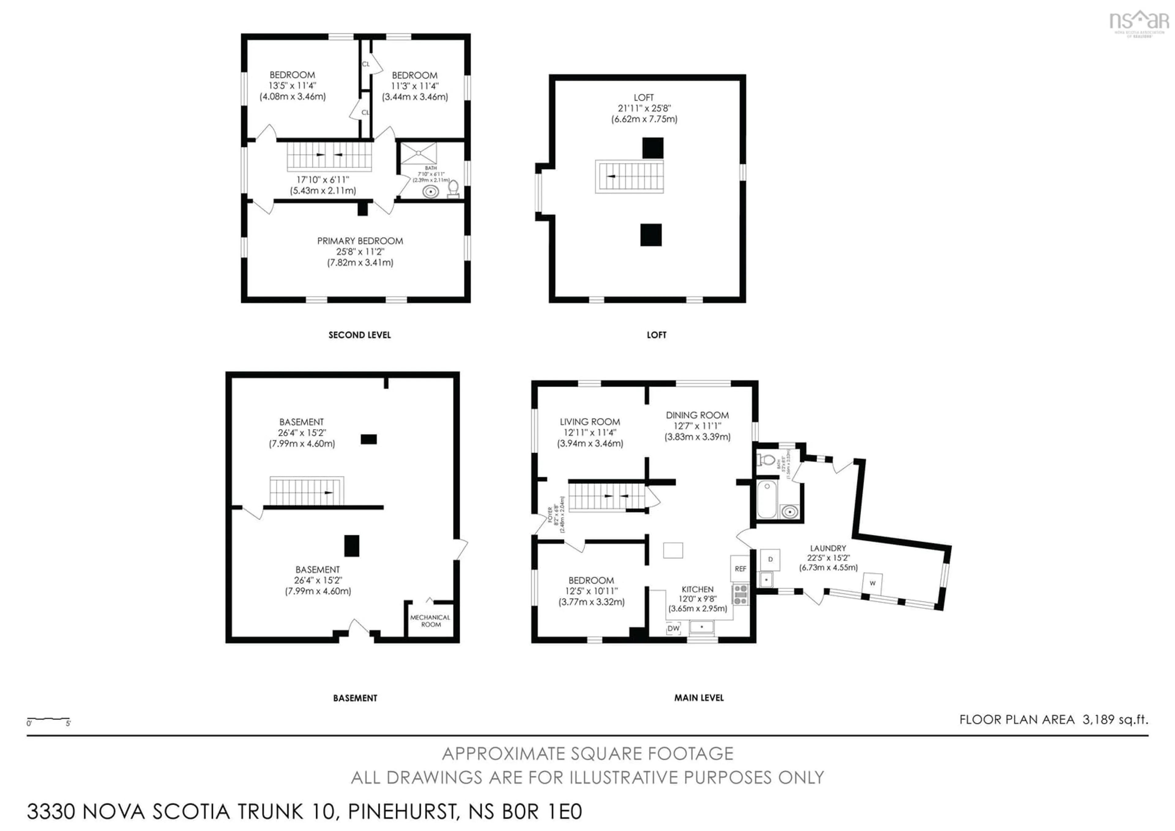 Floor plan for 3330 Highway 10, Pinehurst Nova Scotia B0R 1E0