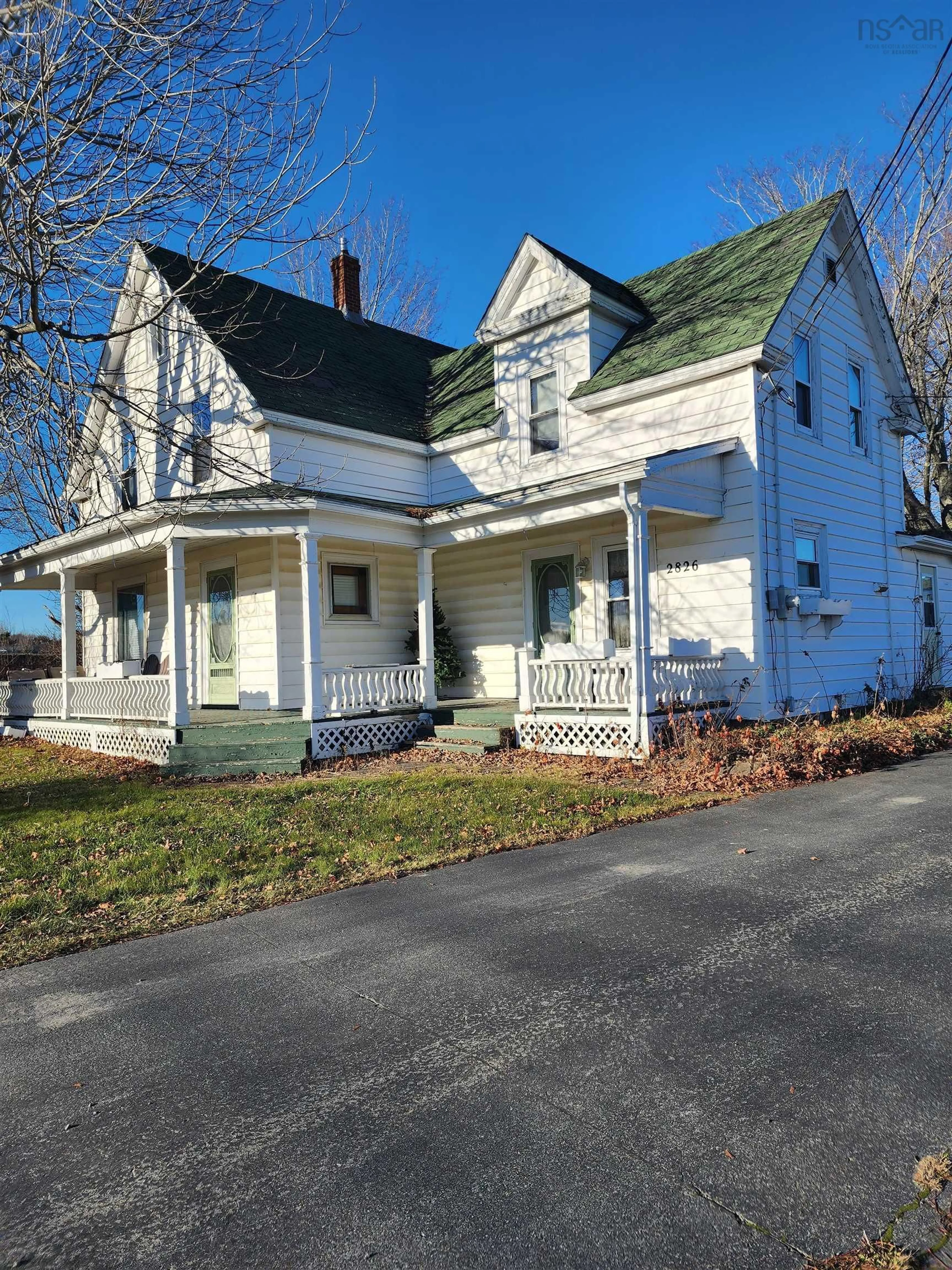 Home with vinyl exterior material, street for 2826 Hwy 325, Wileville Nova Scotia B4V 5G3