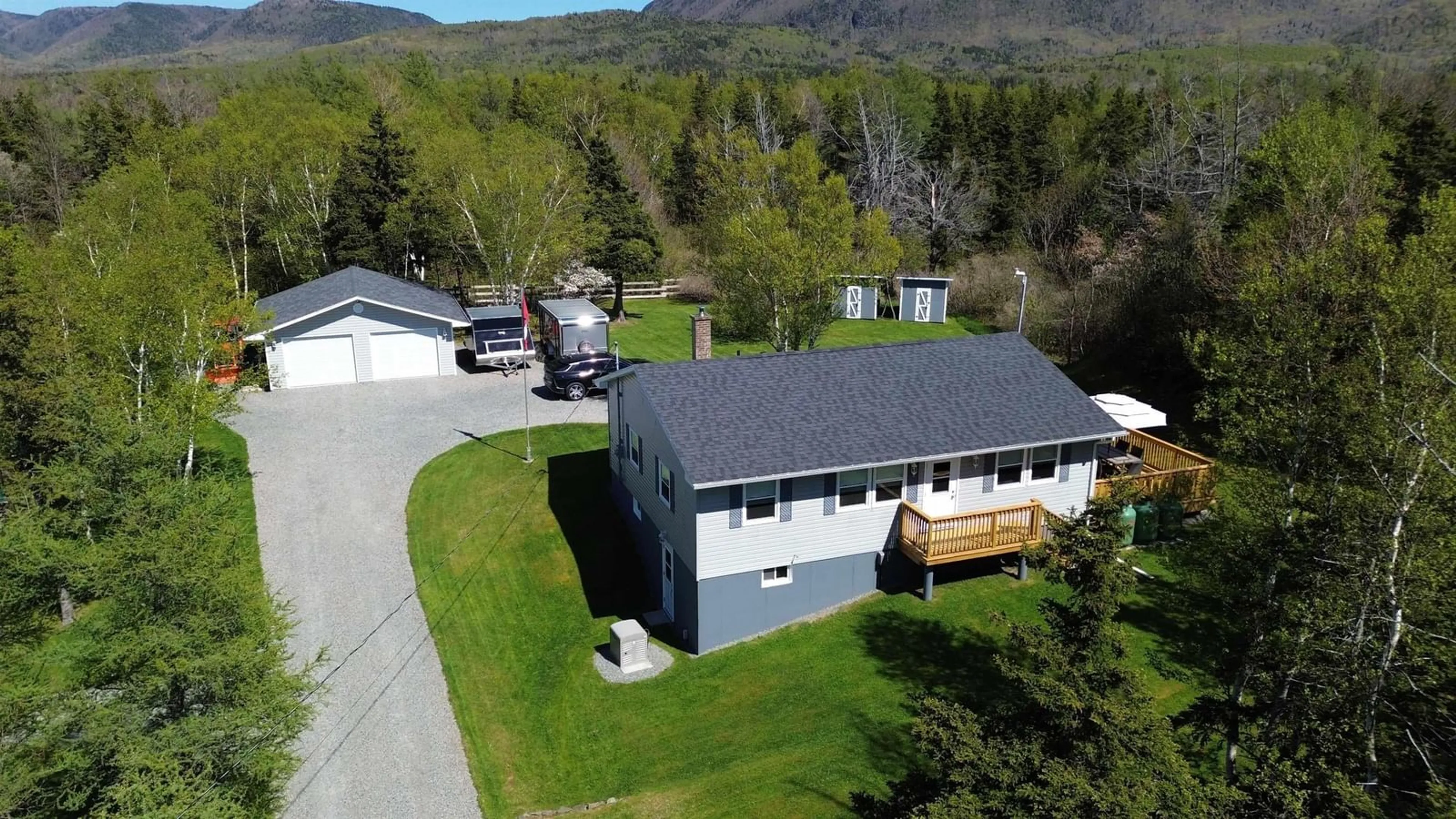 A pic from outside/outdoor area/front of a property/back of a property/a pic from drone, unknown for 1464 Cheticamp Back Rd, Petit Étang Nova Scotia B0E 1H0