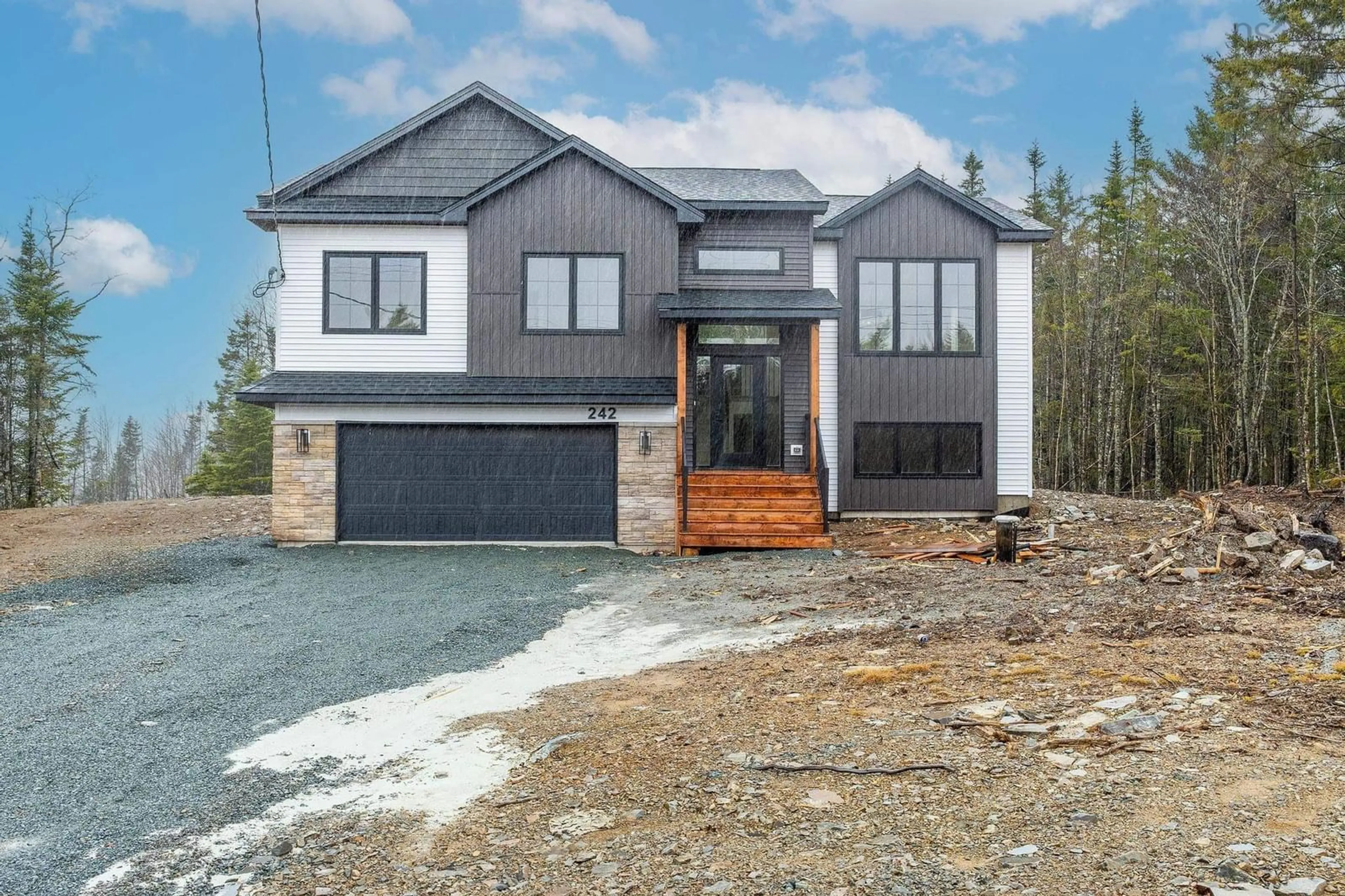 Home with brick exterior material, street for 242 Zaffre Dr, Middle Sackville Nova Scotia B4E 0W8