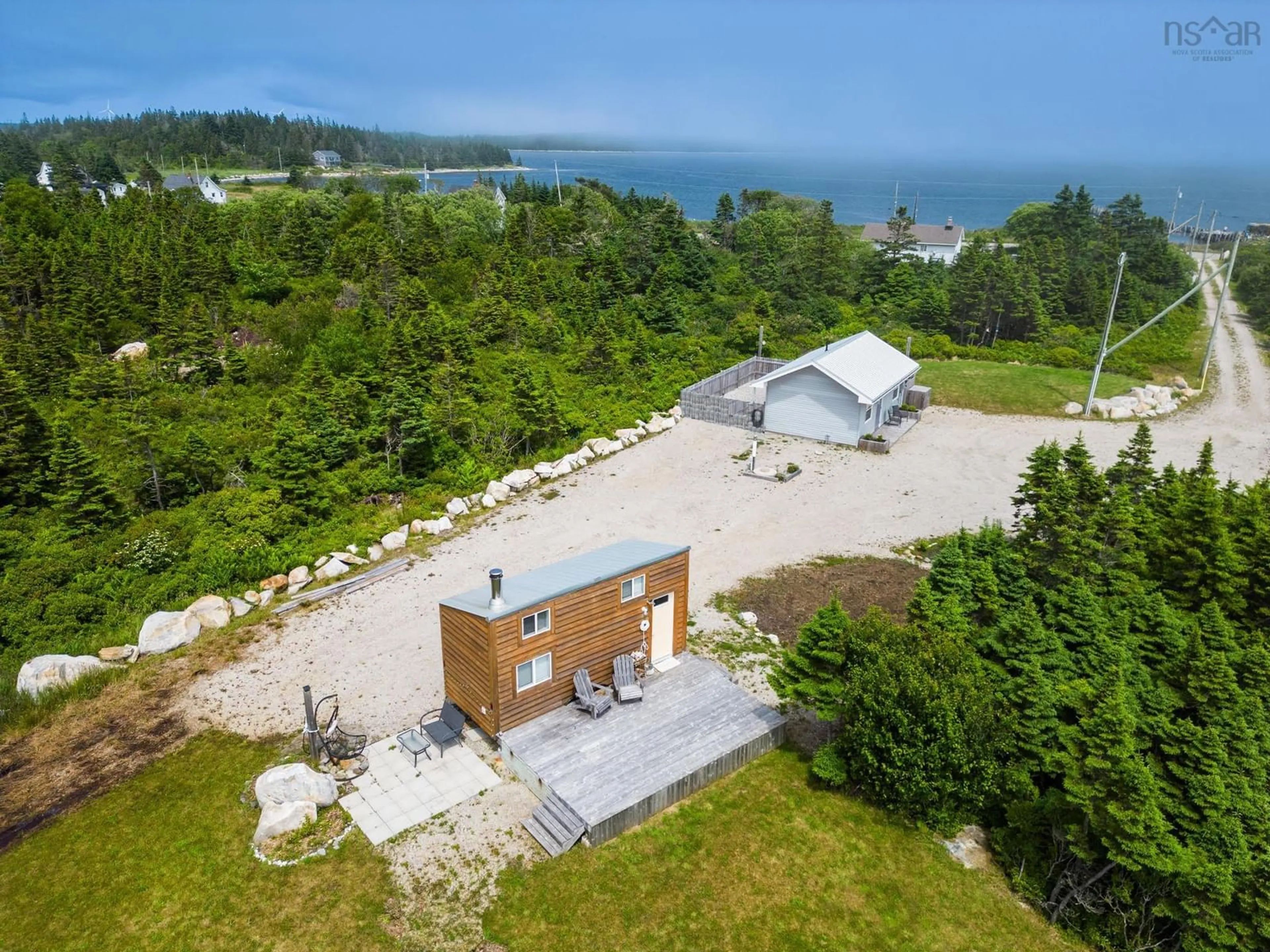 A pic from outside/outdoor area/front of a property/back of a property/a pic from drone, water/lake/river/ocean view for 2840 Melbourne Rd, Pinkneys Point Nova Scotia B0W 1B0