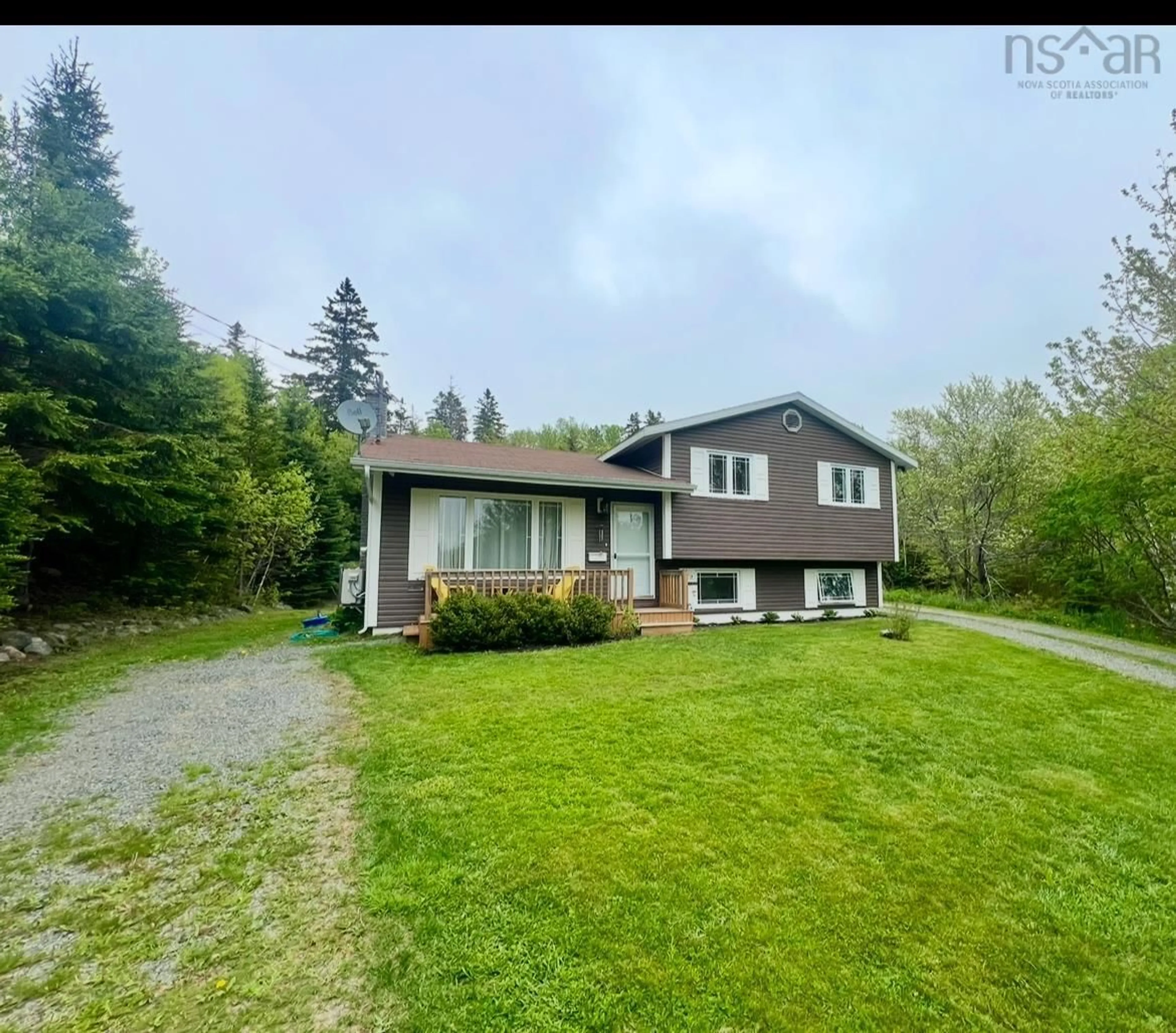 A pic from outside/outdoor area/front of a property/back of a property/a pic from drone, unknown for 207 Erin Leah Dr, Howie Centre Nova Scotia B1L 1G9