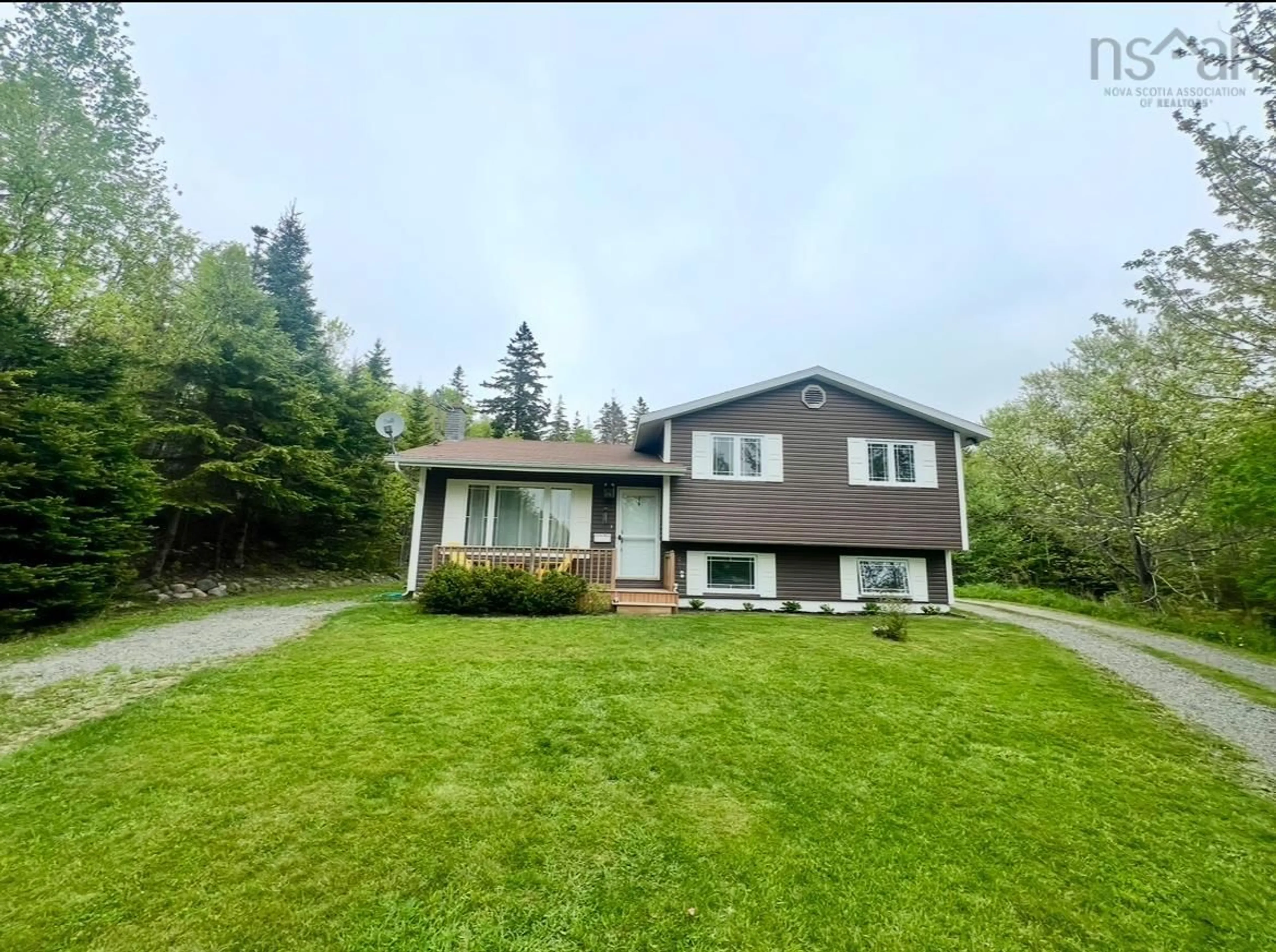 A pic from outside/outdoor area/front of a property/back of a property/a pic from drone, unknown for 207 Erin Leah Dr, Howie Centre Nova Scotia B1L 1G9
