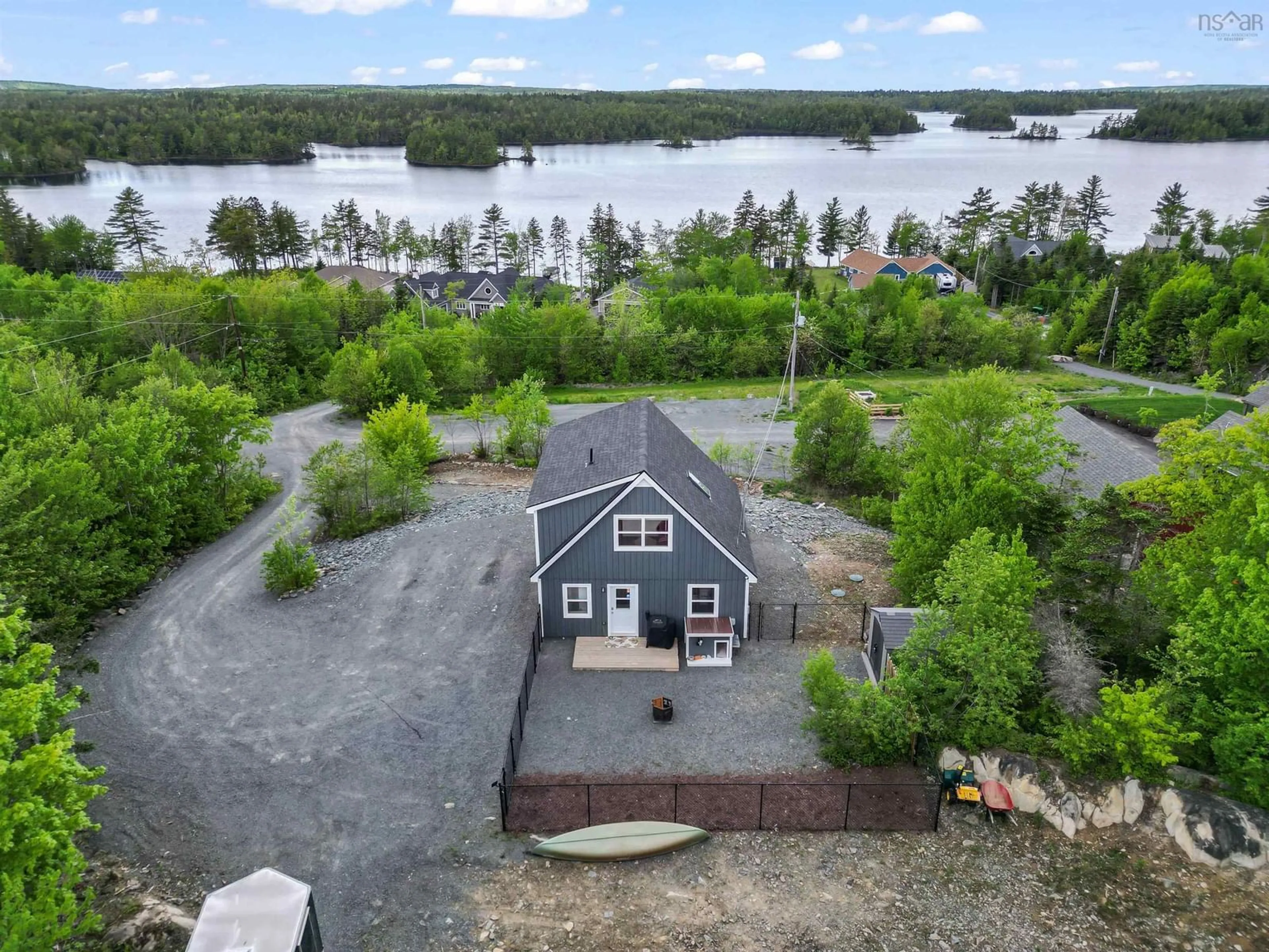 A pic from outside/outdoor area/front of a property/back of a property/a pic from drone, water/lake/river/ocean view for 11 Granite Pl, Mount Uniacke Nova Scotia B0N 1Z0