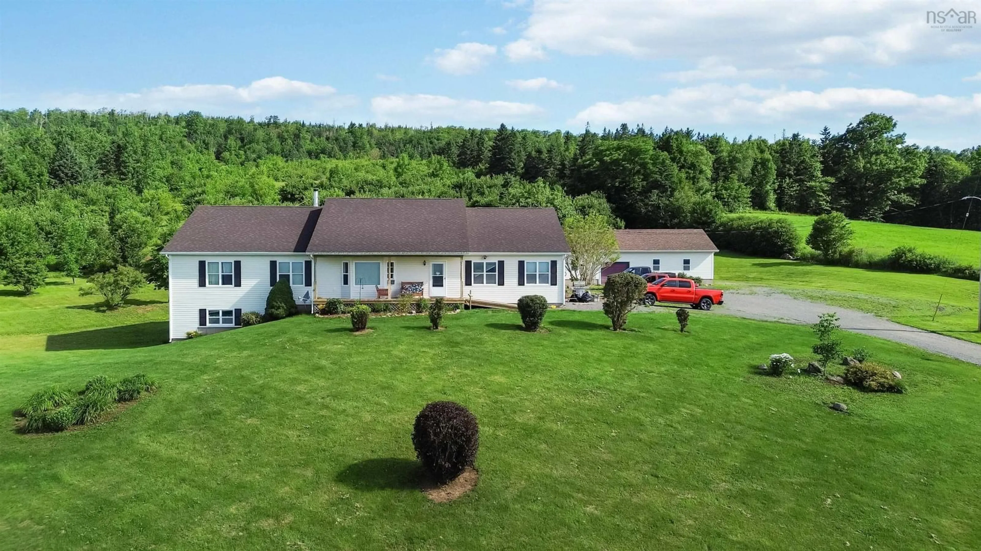 A pic from outside/outdoor area/front of a property/back of a property/a pic from drone, unknown for 2135 Highway 221, Dempseys Corner Nova Scotia B0P 1C0