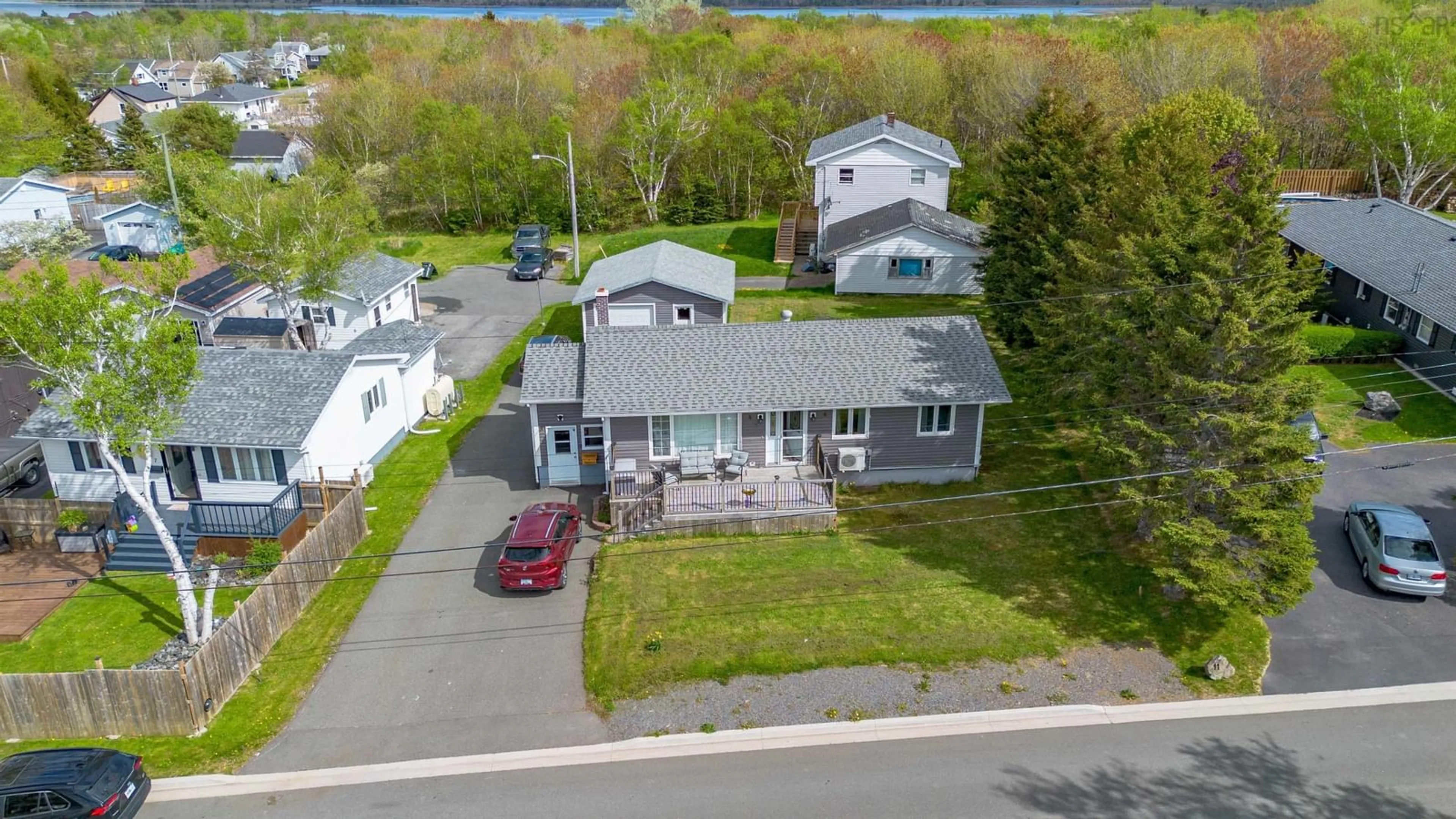 A pic from outside/outdoor area/front of a property/back of a property/a pic from drone, street for 9 Edina St, Glace Bay Nova Scotia B1A 1G6