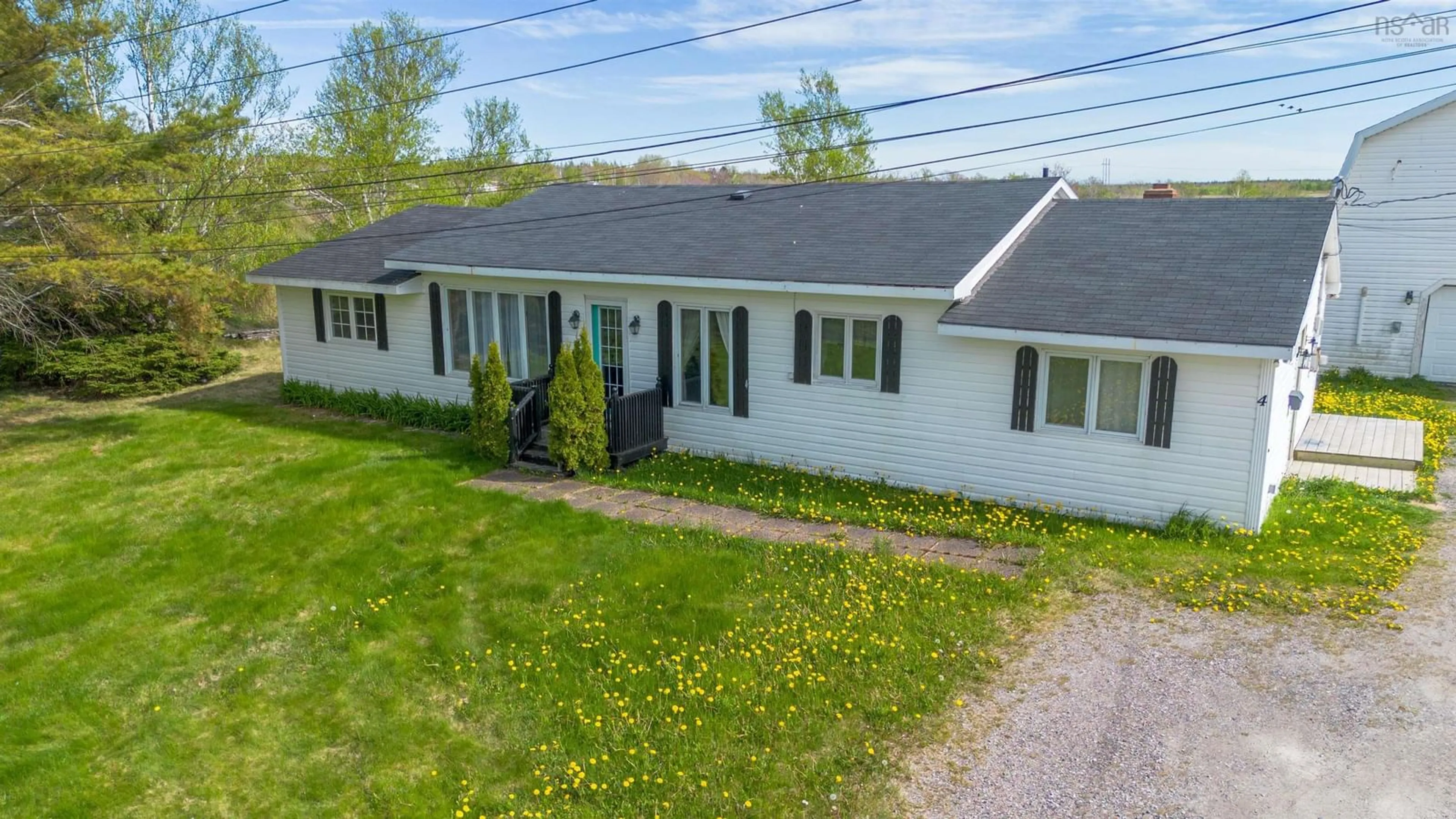 A pic from outside/outdoor area/front of a property/back of a property/a pic from drone, building for 4 Emery Lane, Glace Bay Nova Scotia B1A 6L8