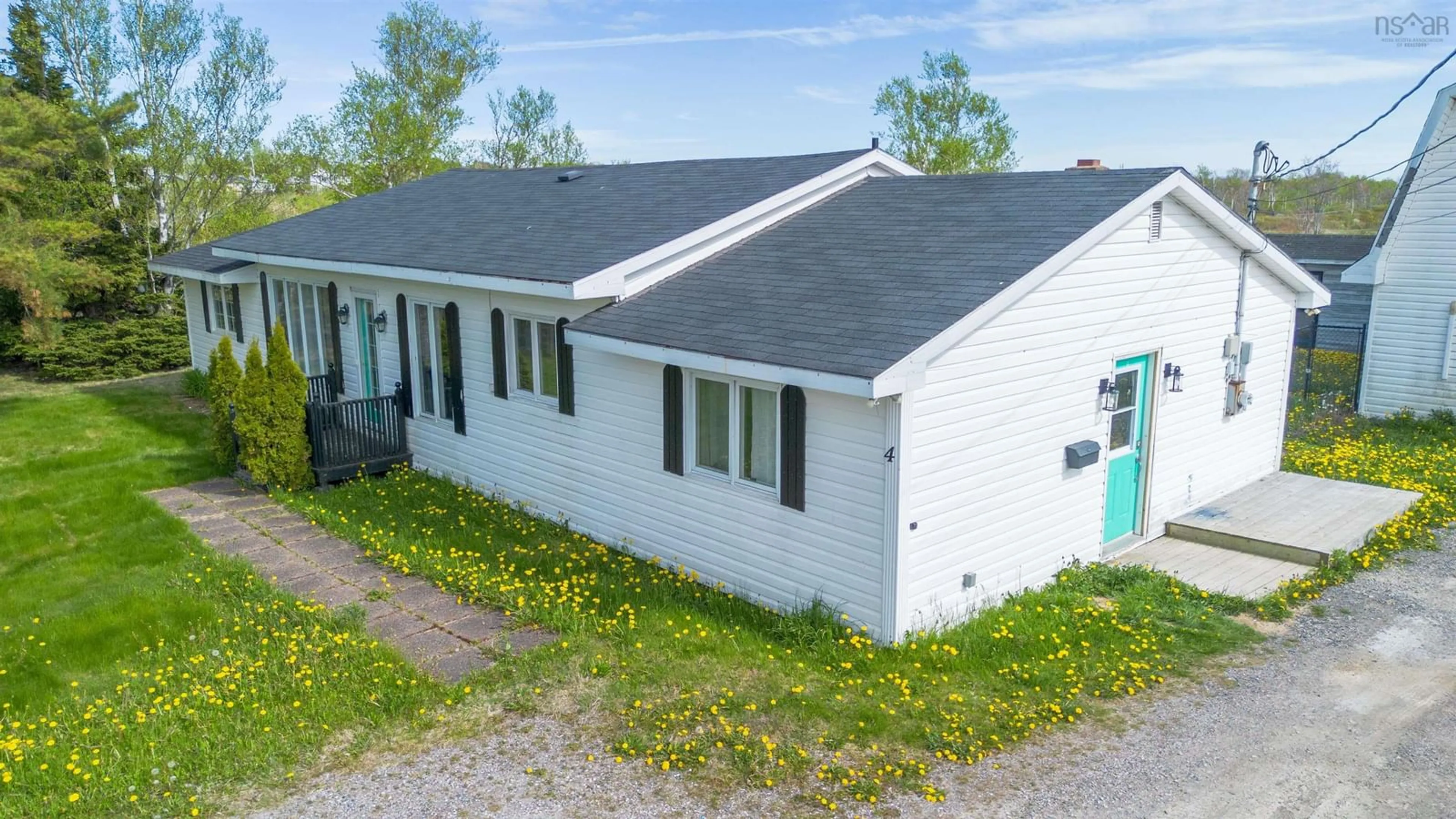 A pic from outside/outdoor area/front of a property/back of a property/a pic from drone, building for 4 Emery Lane, Glace Bay Nova Scotia B1A 6L8