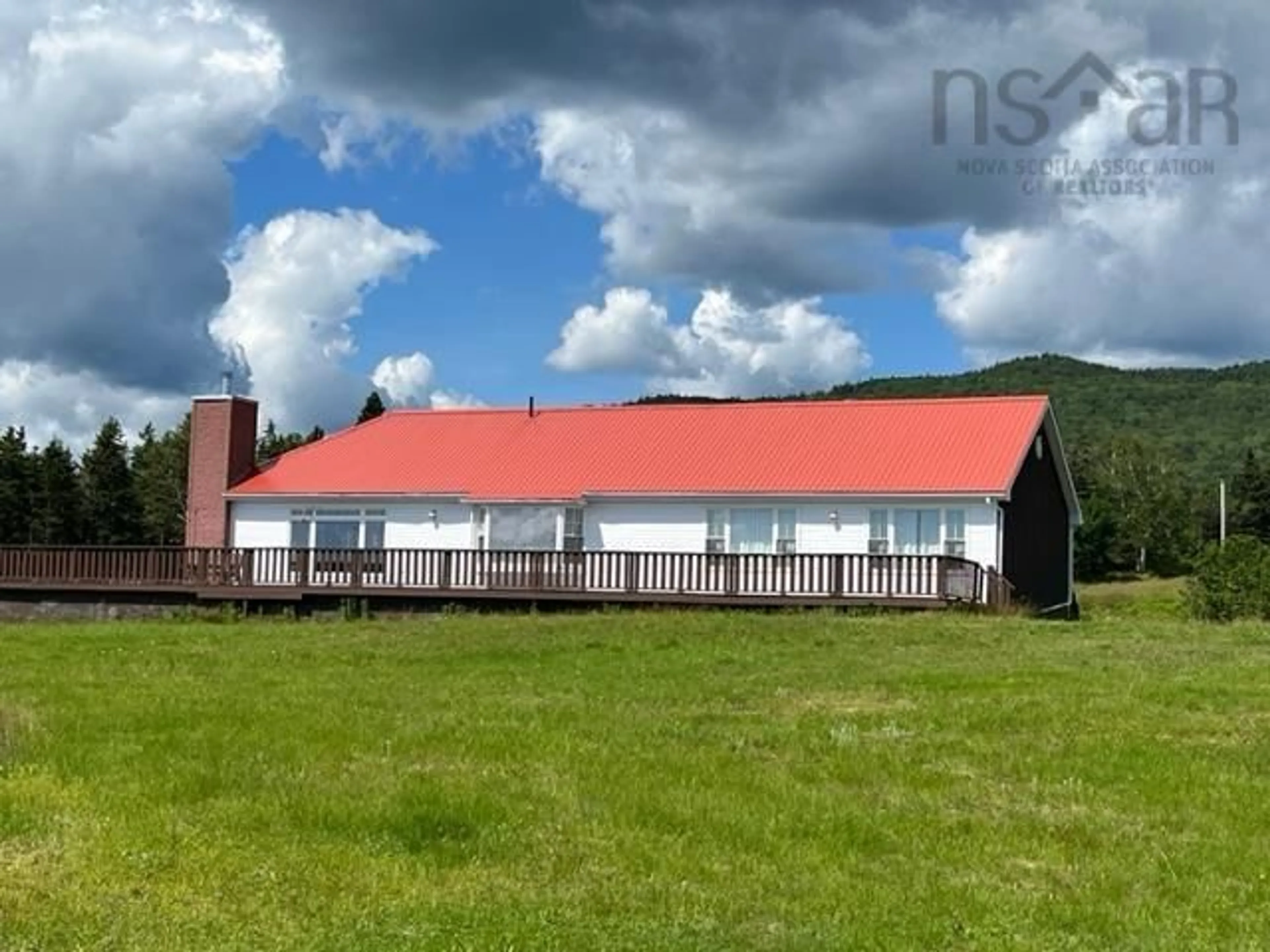 A pic from outside/outdoor area/front of a property/back of a property/a pic from drone, building for 45143 Cabot Trail, North Shore Nova Scotia B0C 1H0
