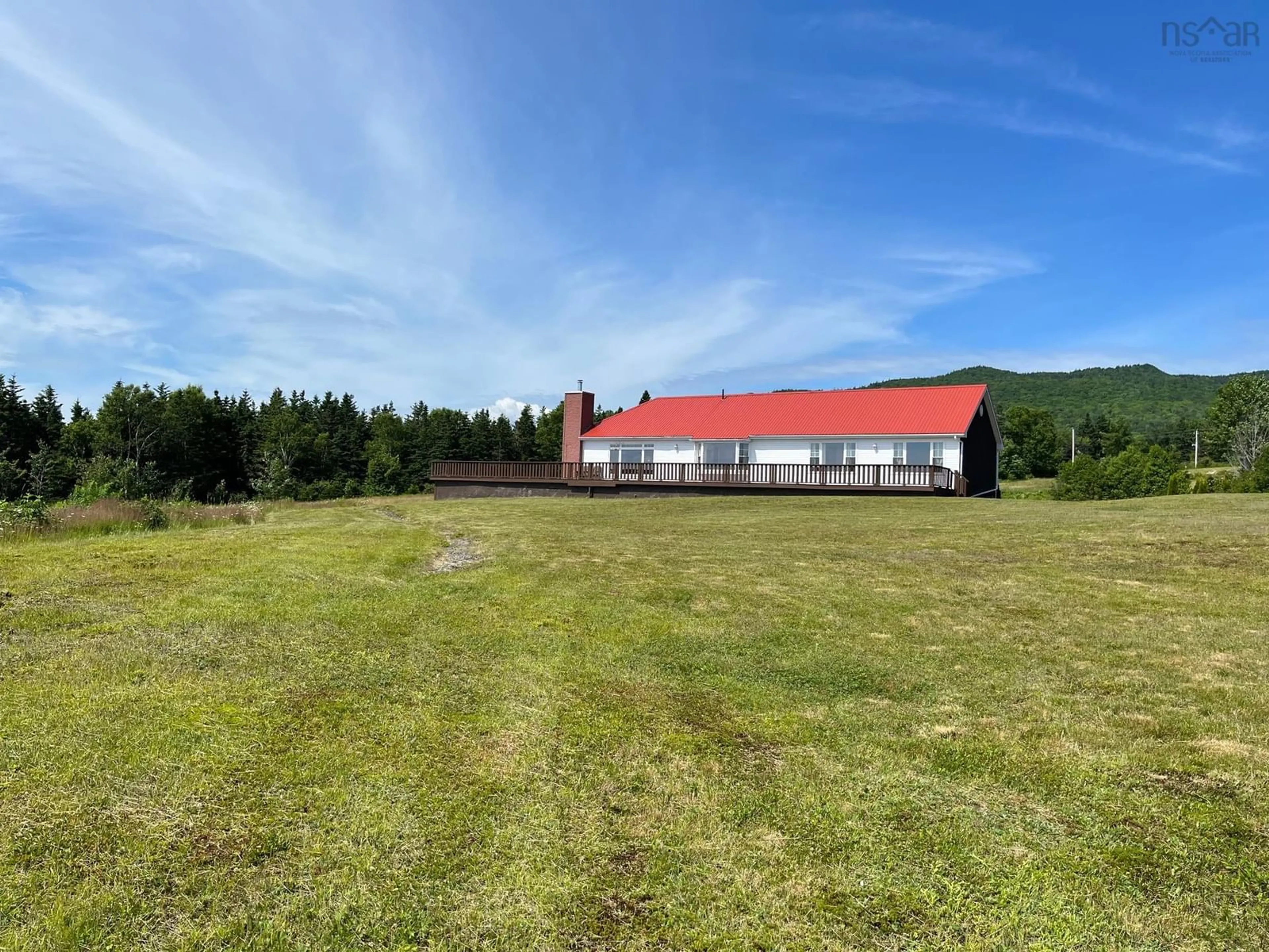 A pic from outside/outdoor area/front of a property/back of a property/a pic from drone, building for 45143 Cabot Trail, North Shore Nova Scotia B0C 1H0