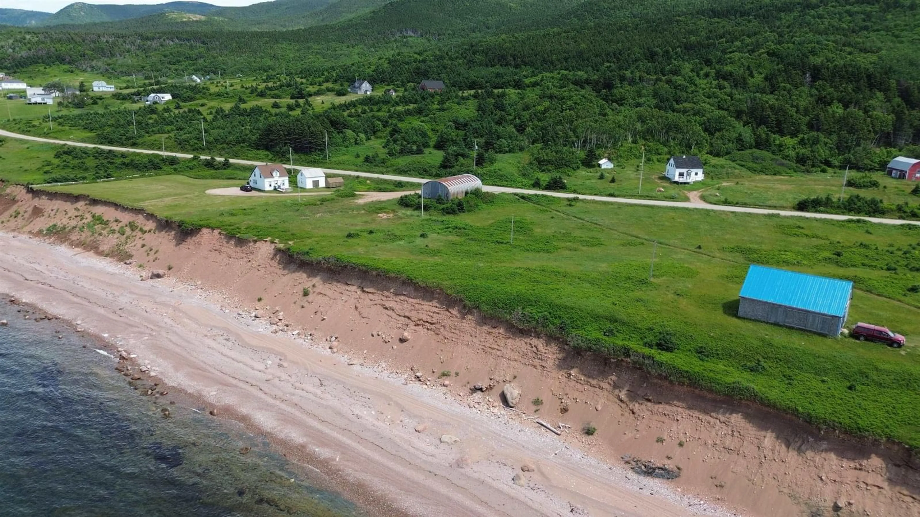A pic from outside/outdoor area/front of a property/back of a property/a pic from drone, water/lake/river/ocean view for 99 Pleasant Bay Loop, Pleasant Bay Nova Scotia B0E 1H0