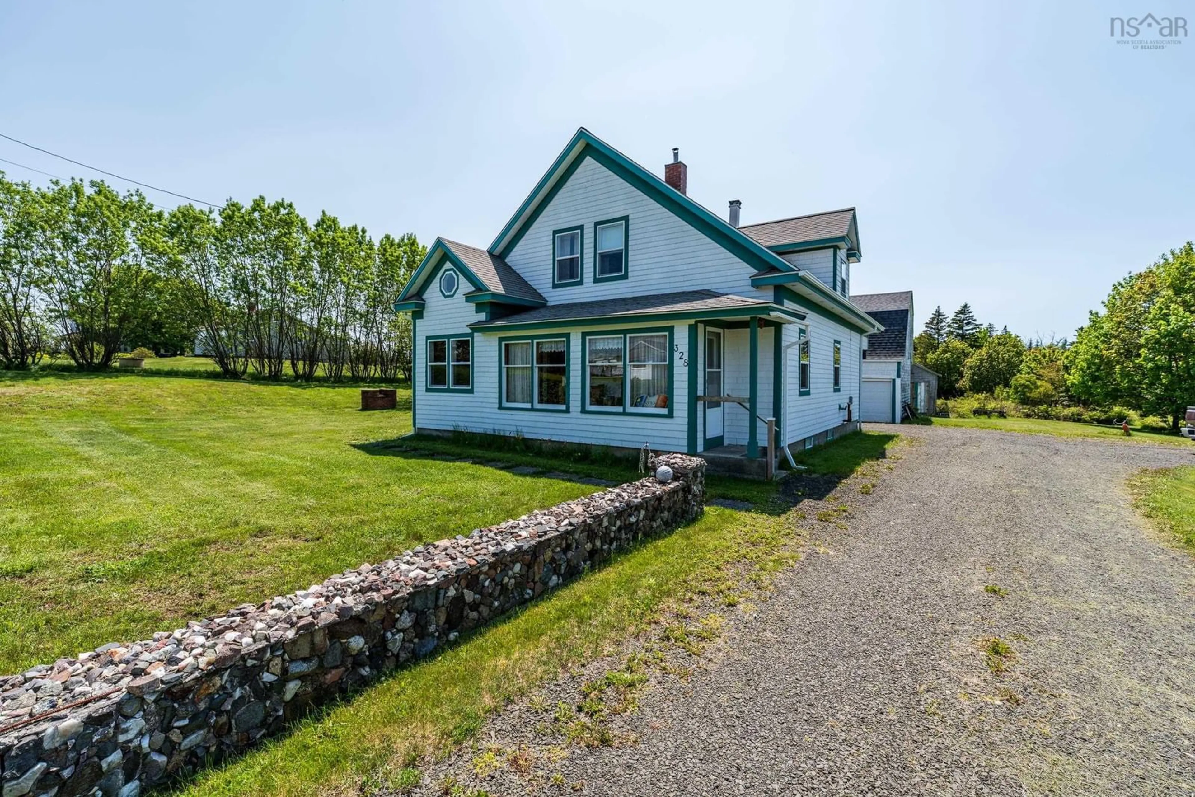 A pic from outside/outdoor area/front of a property/back of a property/a pic from drone, unknown for 328 Patrice Road, Church Point Nova Scotia B0W 1M0