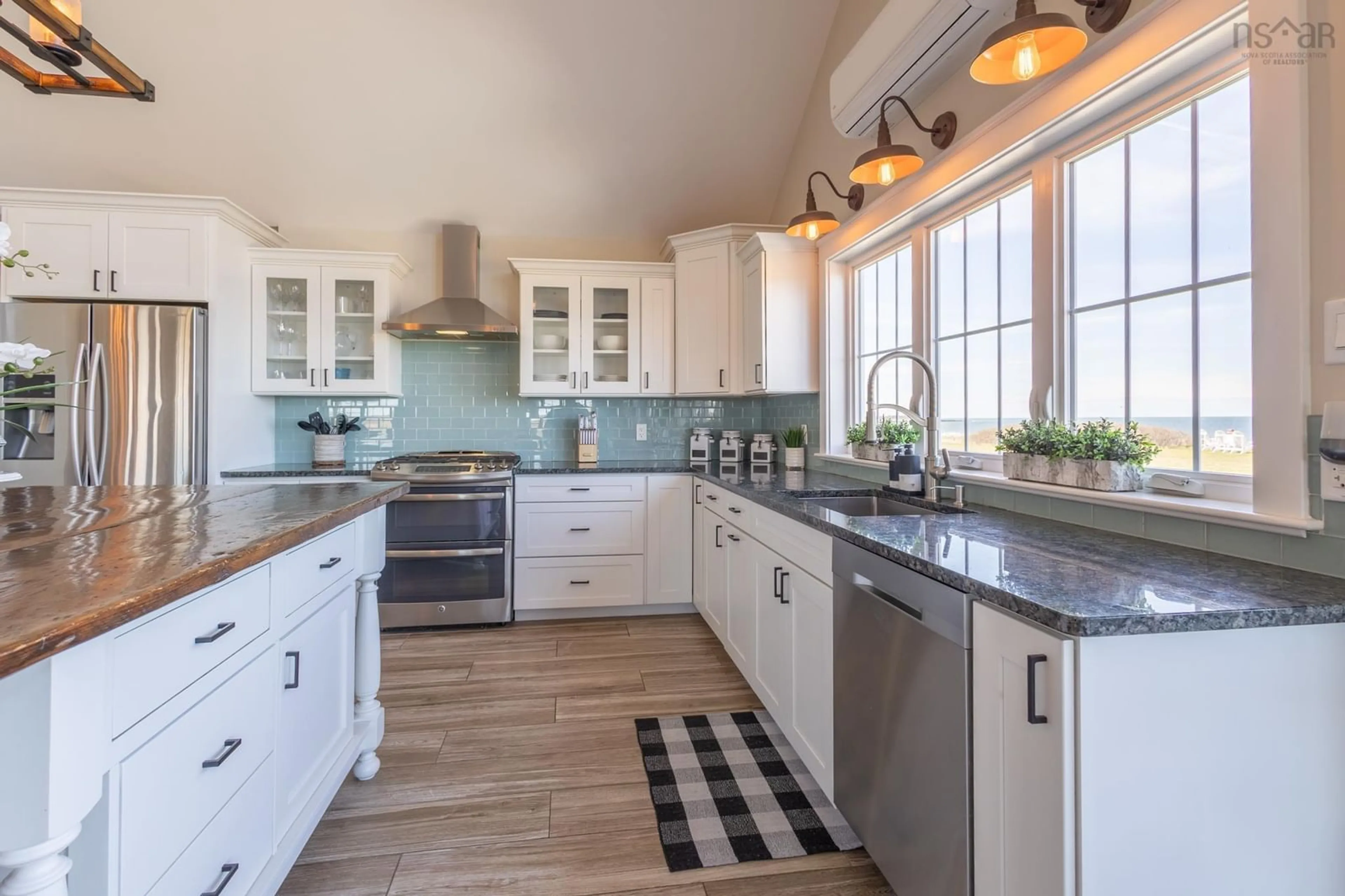 Open concept kitchen, ceramic/tile floor for 4849 Highway 1, Salmon River Nova Scotia B0W 2Y0