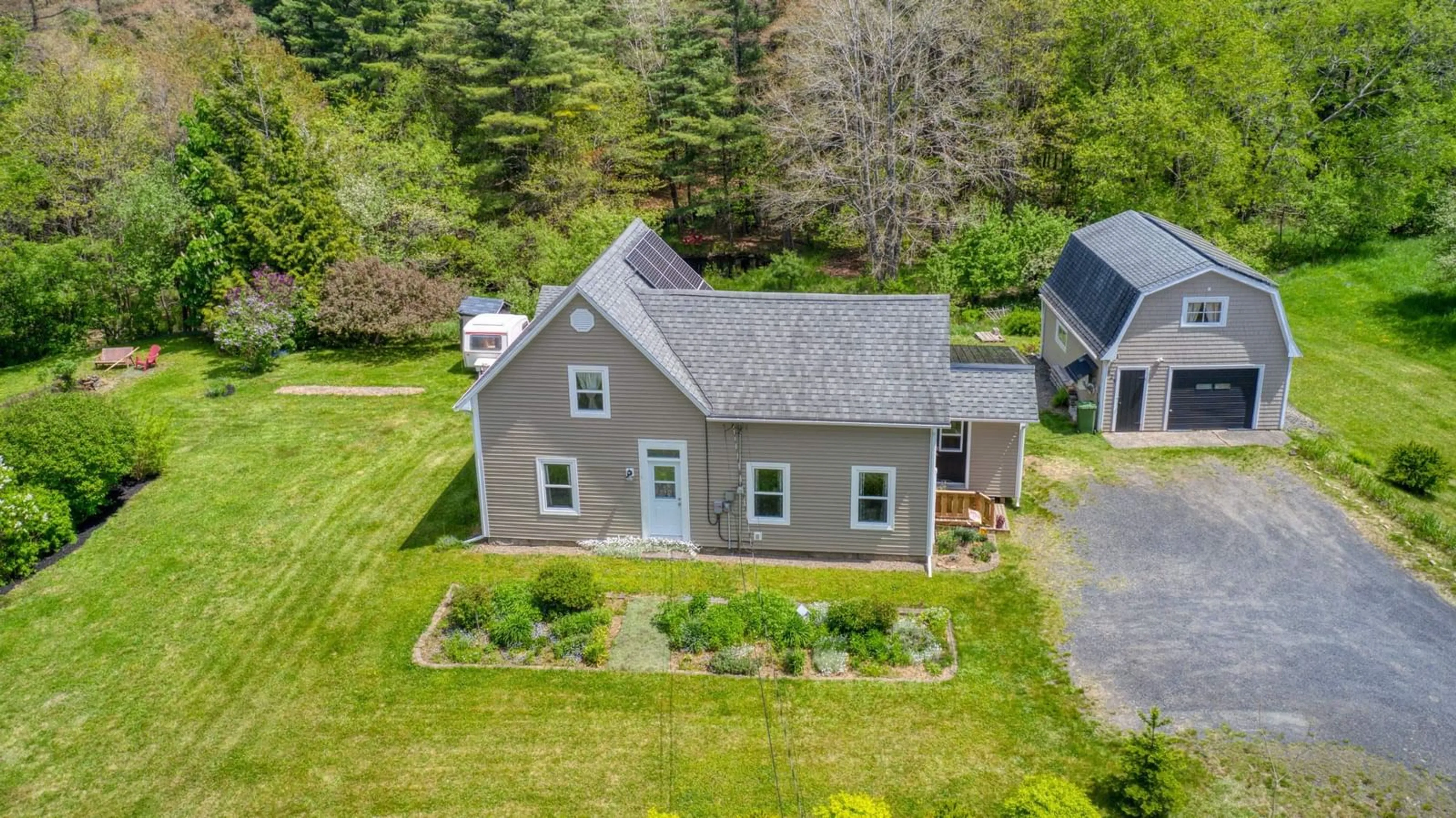 A pic from outside/outdoor area/front of a property/back of a property/a pic from drone, street for 824 Pine Grove Rd, Pine Grove Nova Scotia B0J 2C0