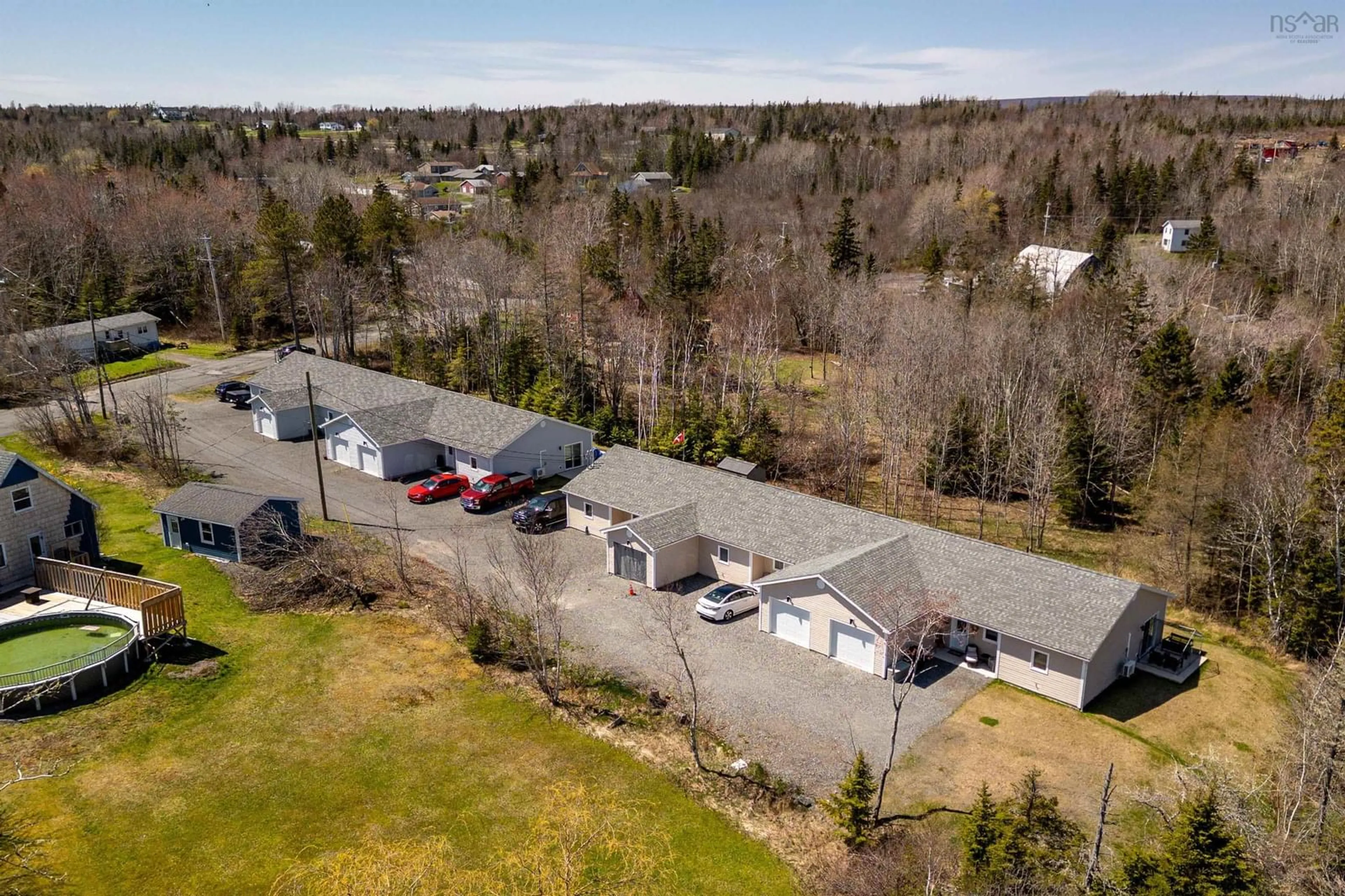 A pic from outside/outdoor area/front of a property/back of a property/a pic from drone, unknown for 1-6 Daisy Lane    Baddeck, Baddeck Nova Scotia B0E 1B0