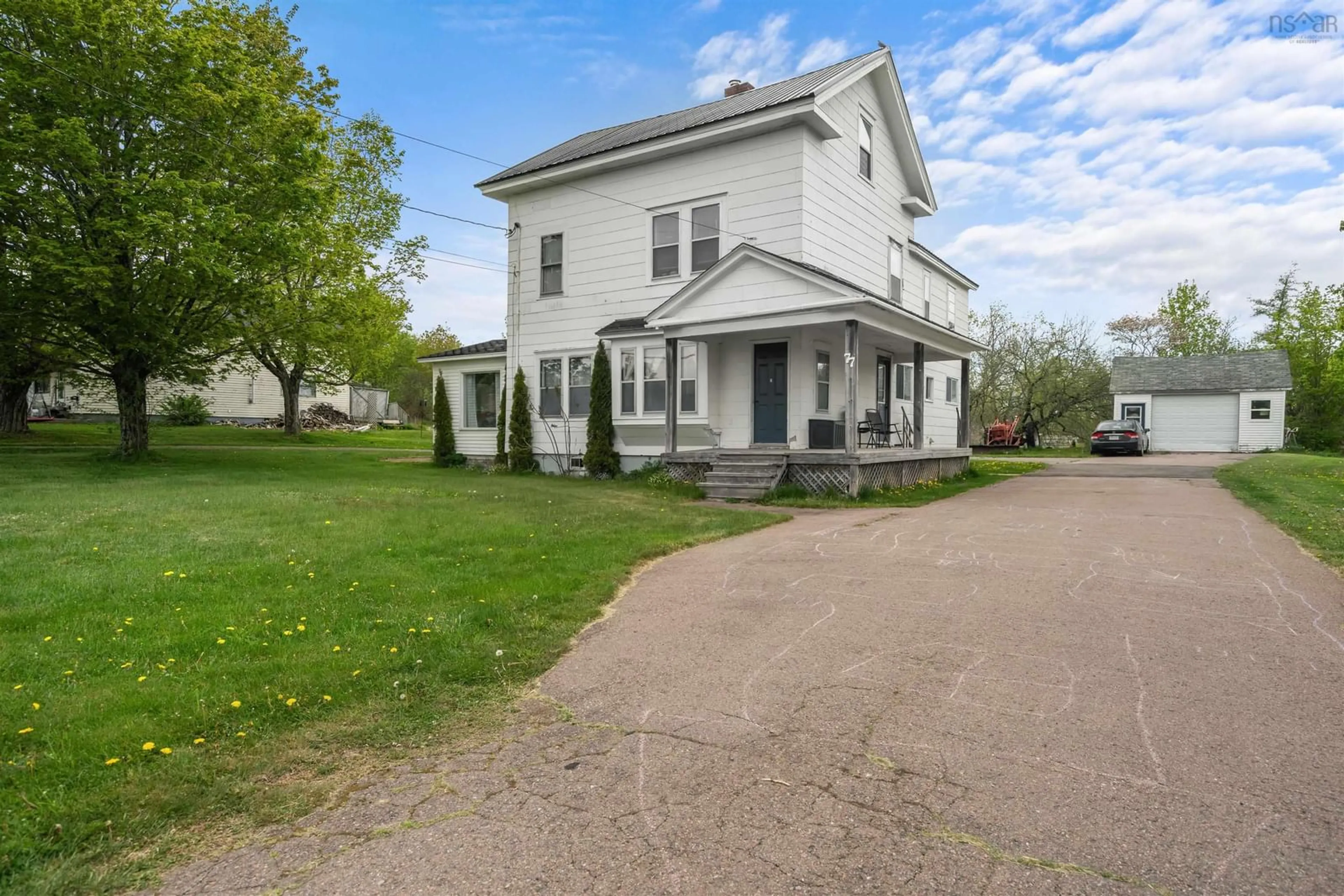 A pic from outside/outdoor area/front of a property/back of a property/a pic from drone, street for 77 Jenks Ave, Parrsboro Nova Scotia B0M 1S0