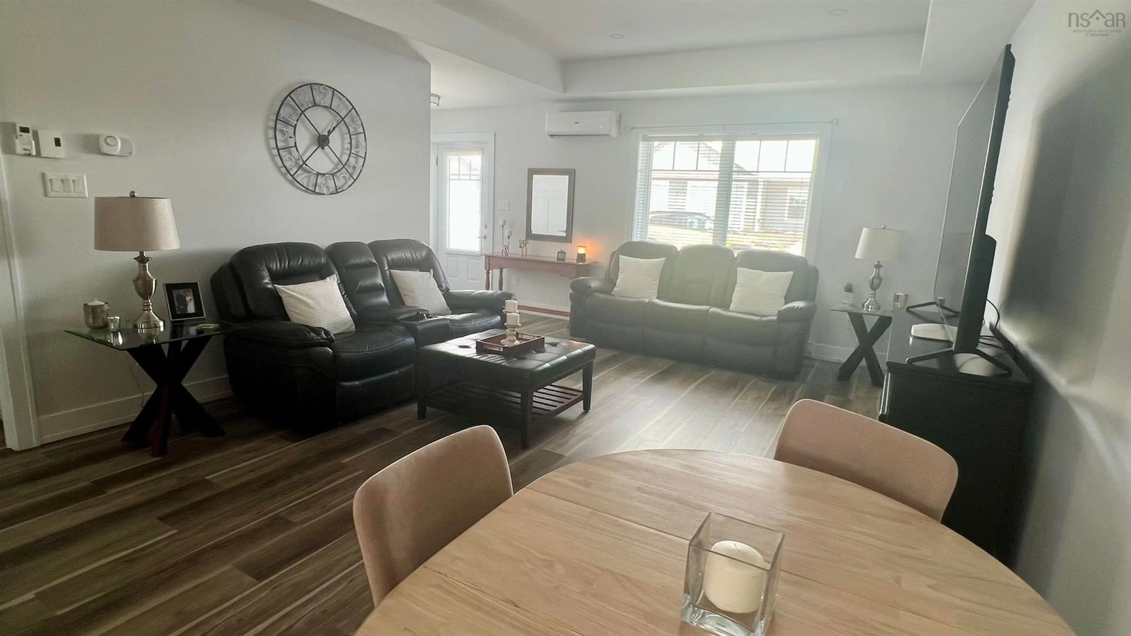 Living room with furniture, wood/laminate floor for UNIT 3 769 Pictou Rd, East Mountain Nova Scotia B6L 2M8