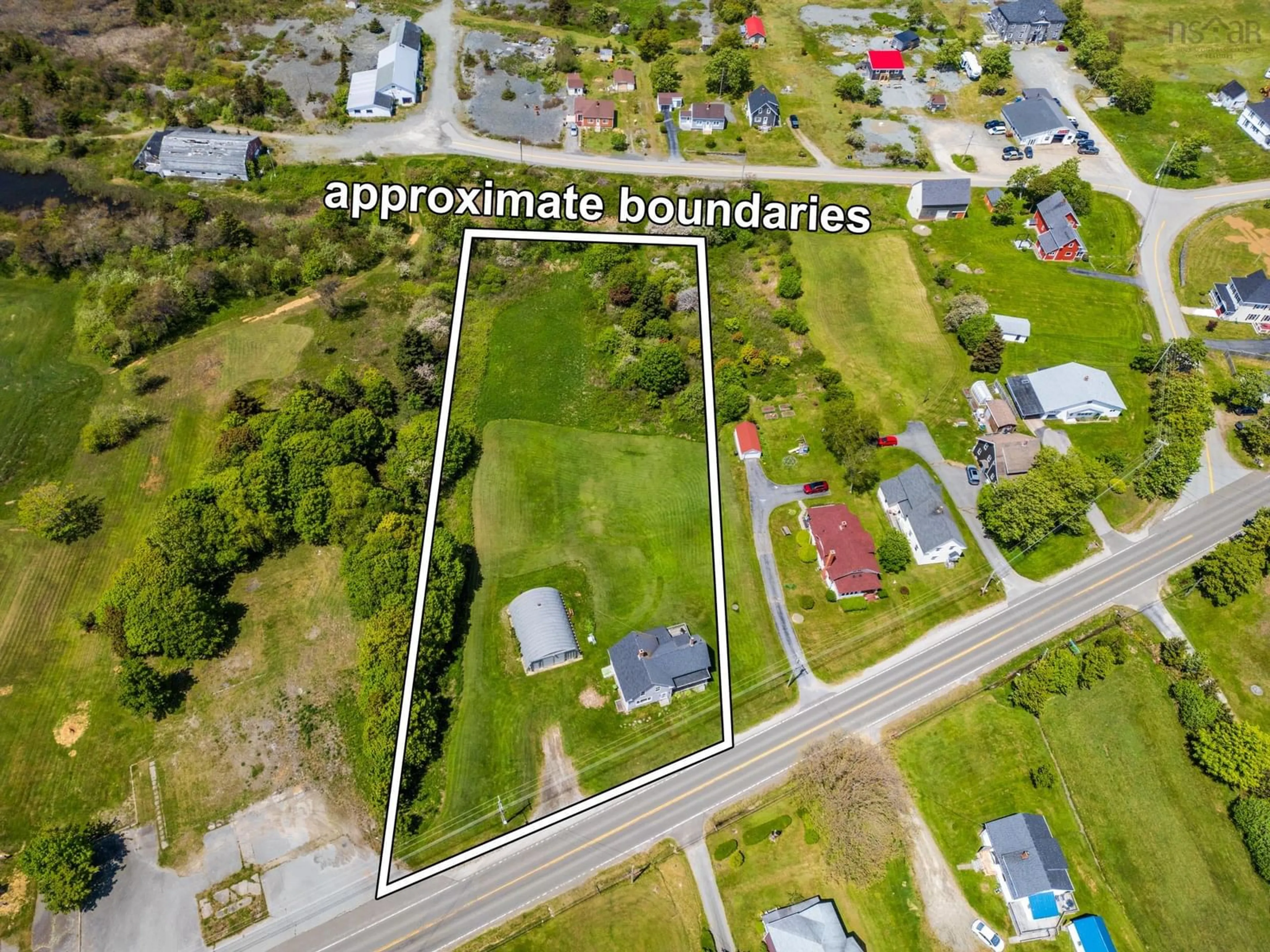 A pic from outside/outdoor area/front of a property/back of a property/a pic from drone, unknown for Highway 1 #3163, Belliveaus Cove Nova Scotia B0W 1M0