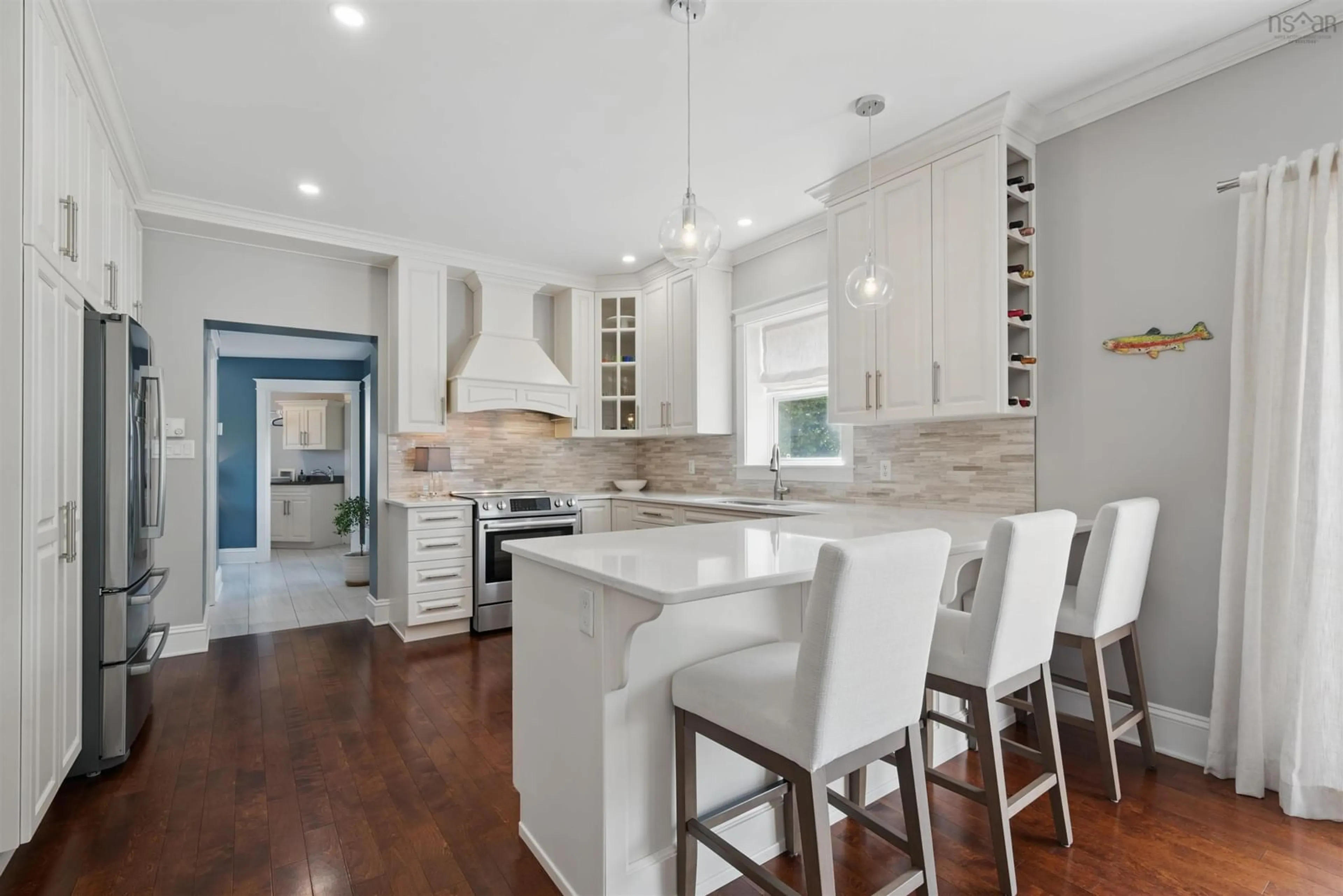 Open concept kitchen, ceramic/tile floor for 6 Cooperage Lane, Port Williams Nova Scotia B0P 1T0