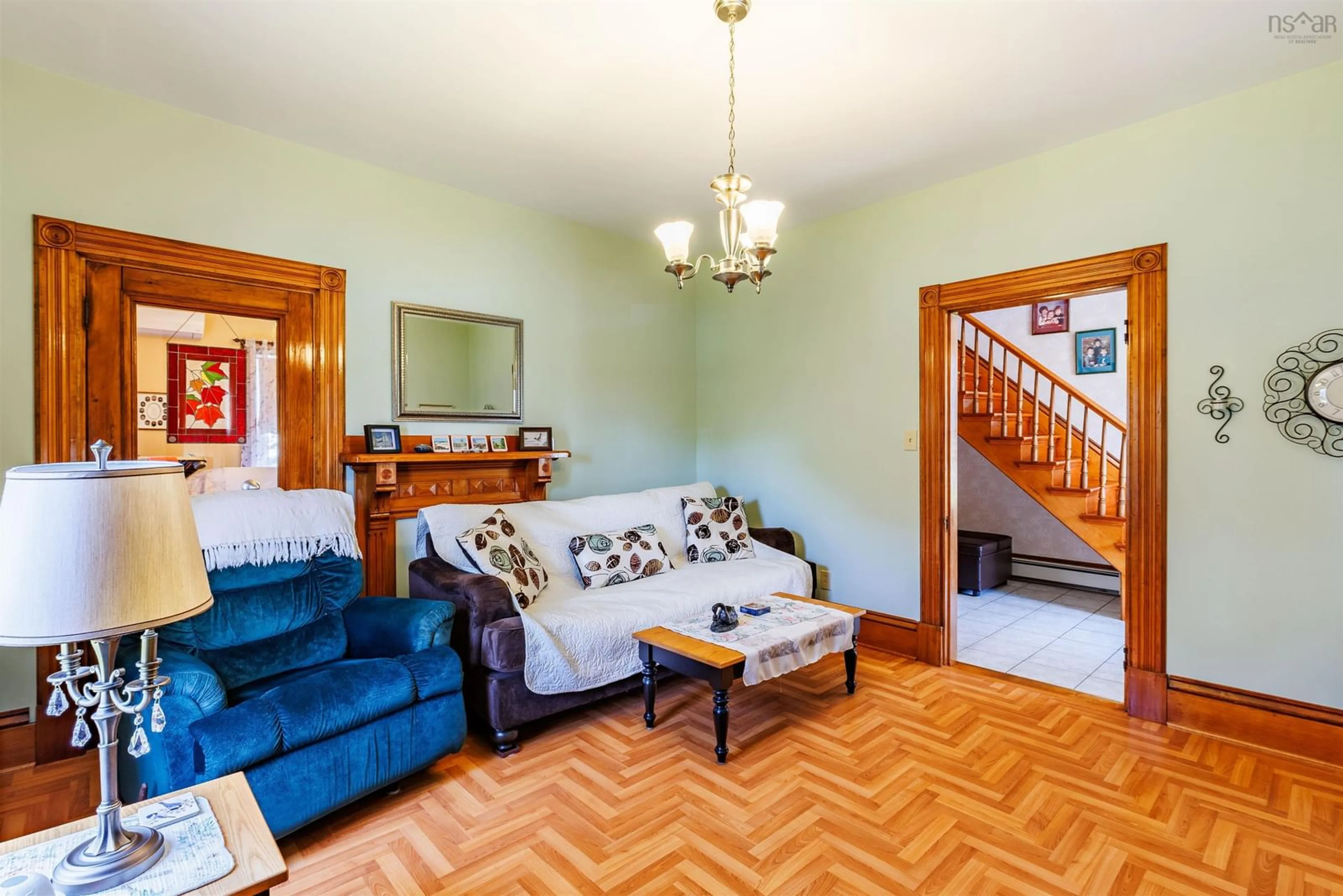 Living room with furniture, unknown for 26 King St, Yarmouth Nova Scotia B5A 2X8