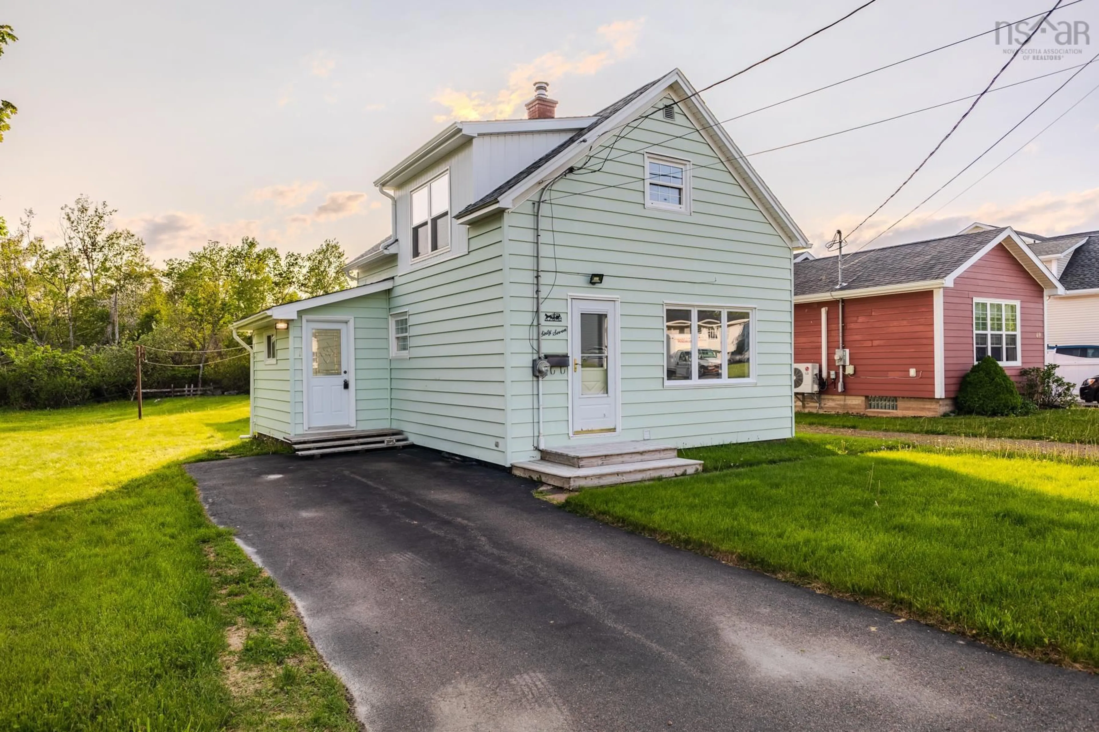 A pic from outside/outdoor area/front of a property/back of a property/a pic from drone, street for 67 Hillcrest Ave, Bible Hill Nova Scotia B2N 4L2