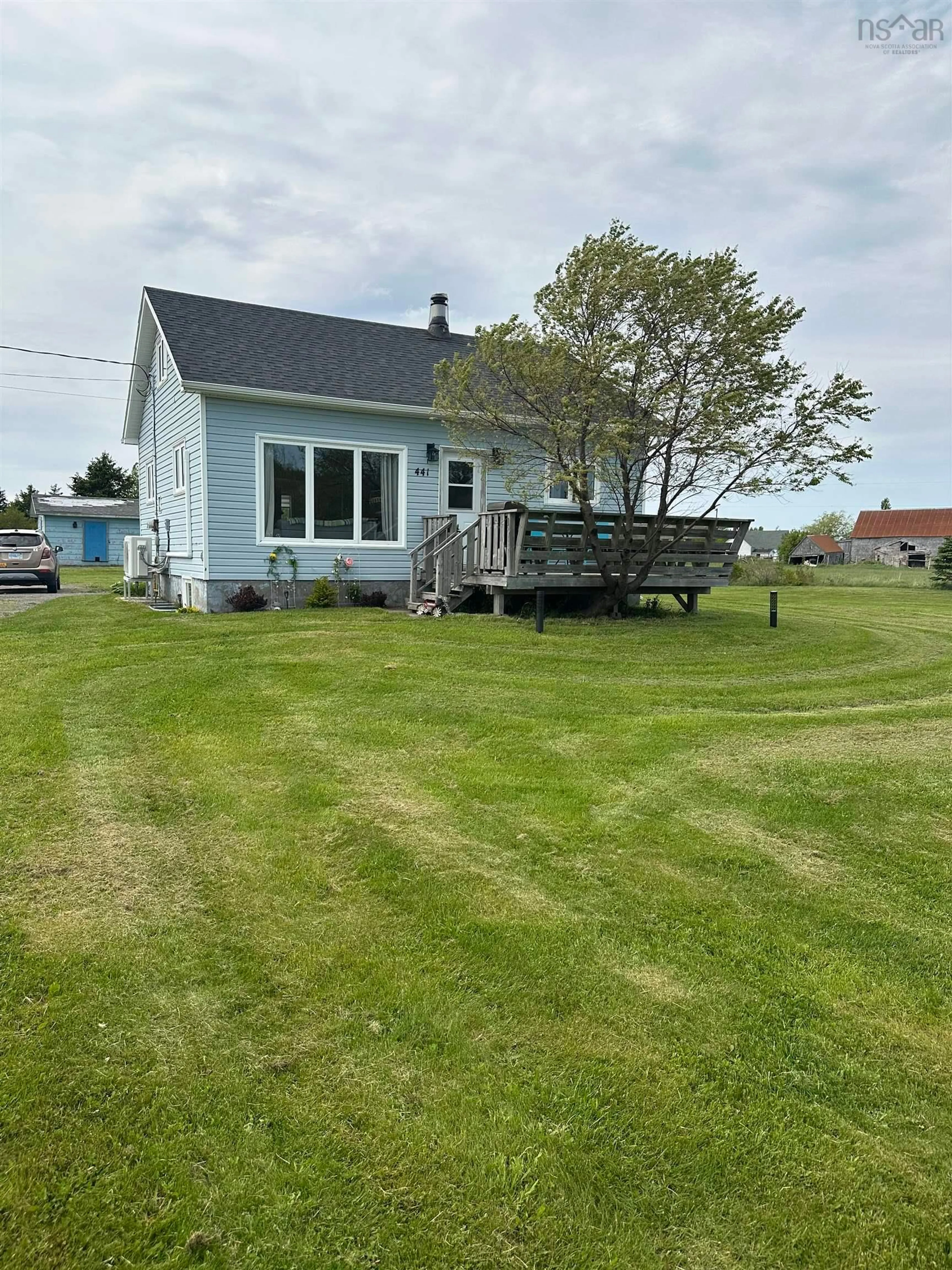 A pic from outside/outdoor area/front of a property/back of a property/a pic from drone, water/lake/river/ocean view for 441 East Tracadie Road, East Tracadie Nova Scotia B0H 1W0