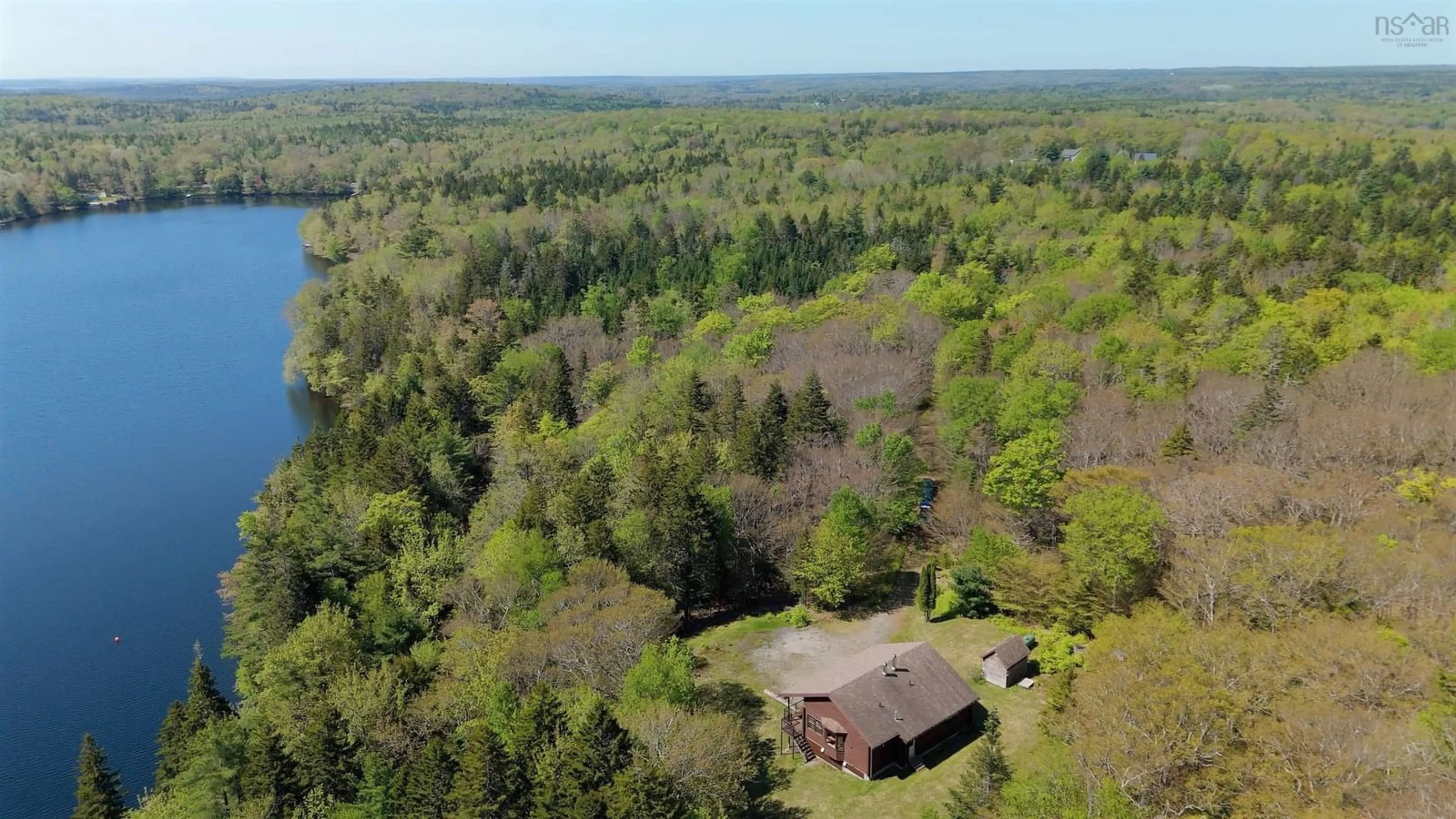 A pic from outside/outdoor area/front of a property/back of a property/a pic from drone, forest/trees view for 227 Hamilton Rd, Pleasant Valley Nova Scotia B5A 5P1