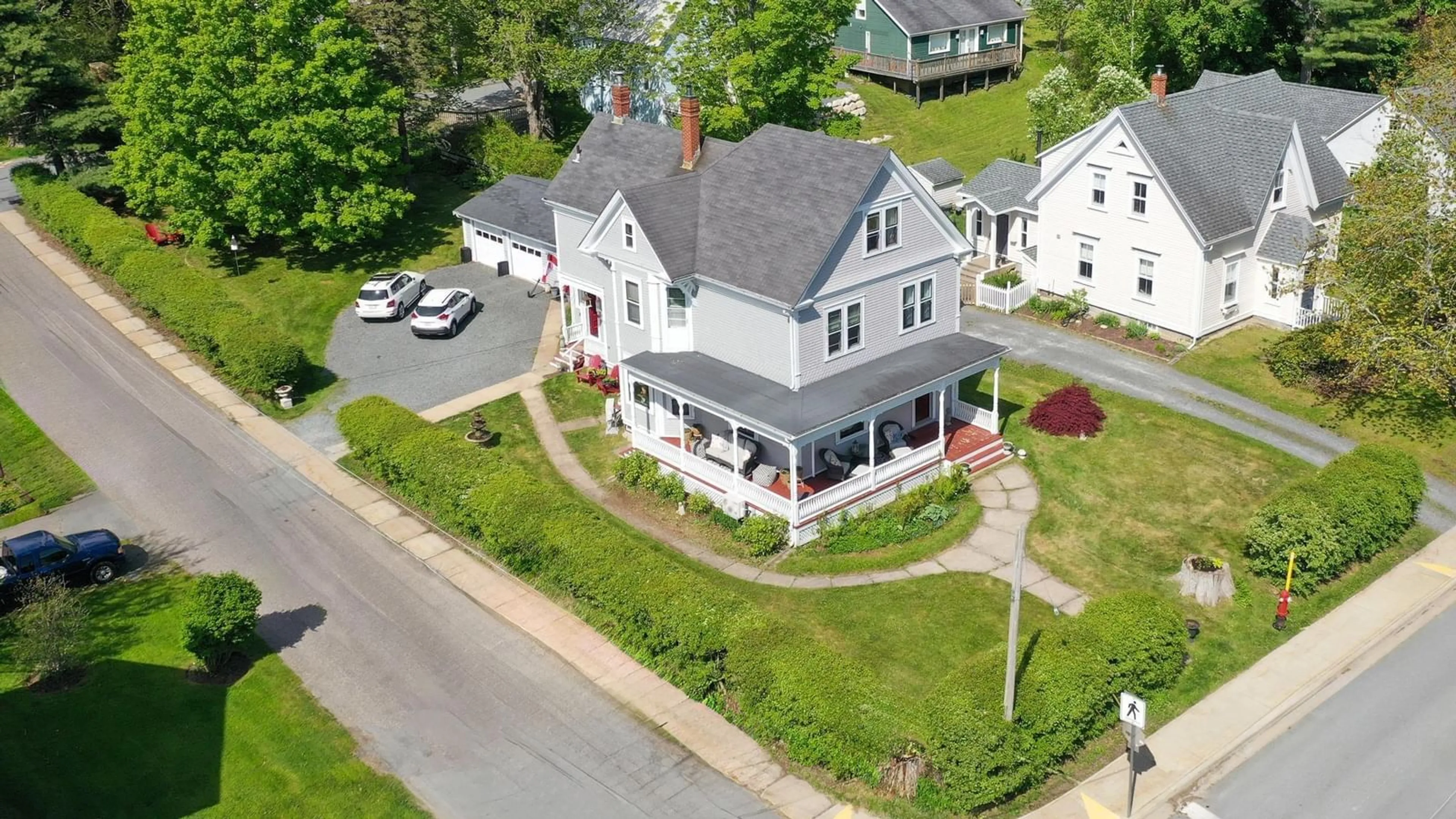 A pic from outside/outdoor area/front of a property/back of a property/a pic from drone, street for 78 Pleasant St, Mahone Bay Nova Scotia B0J 2E0