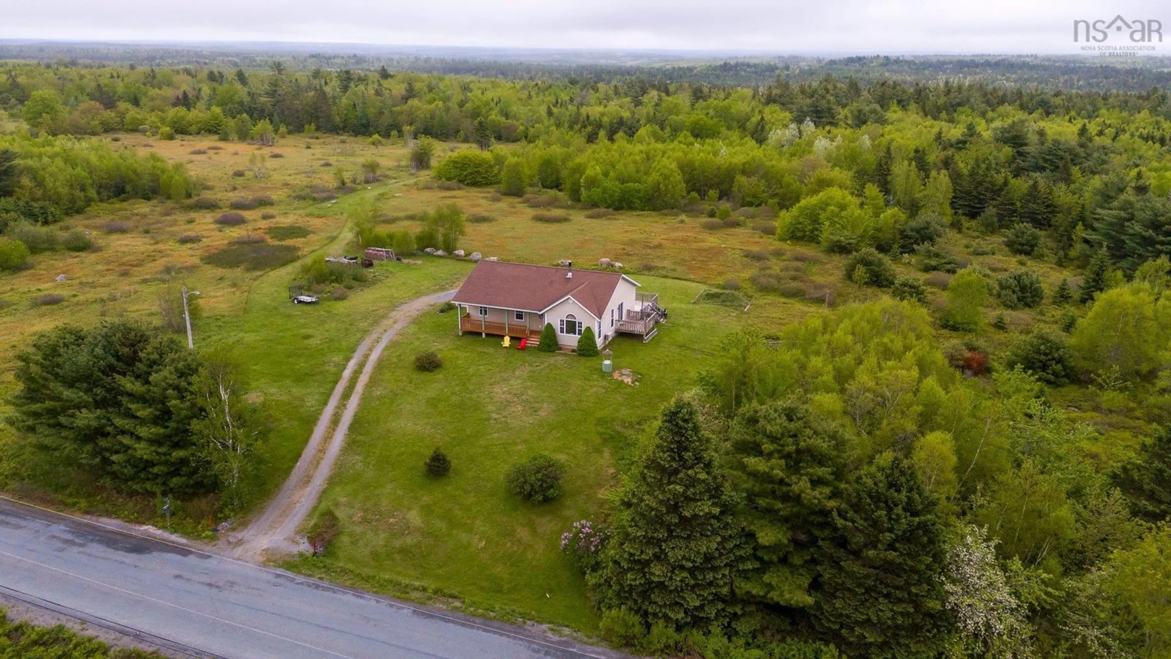 A pic from outside/outdoor area/front of a property/back of a property/a pic from drone, unknown for 4348 Woodstock Rd, Walden Nova Scotia B0J 2E0