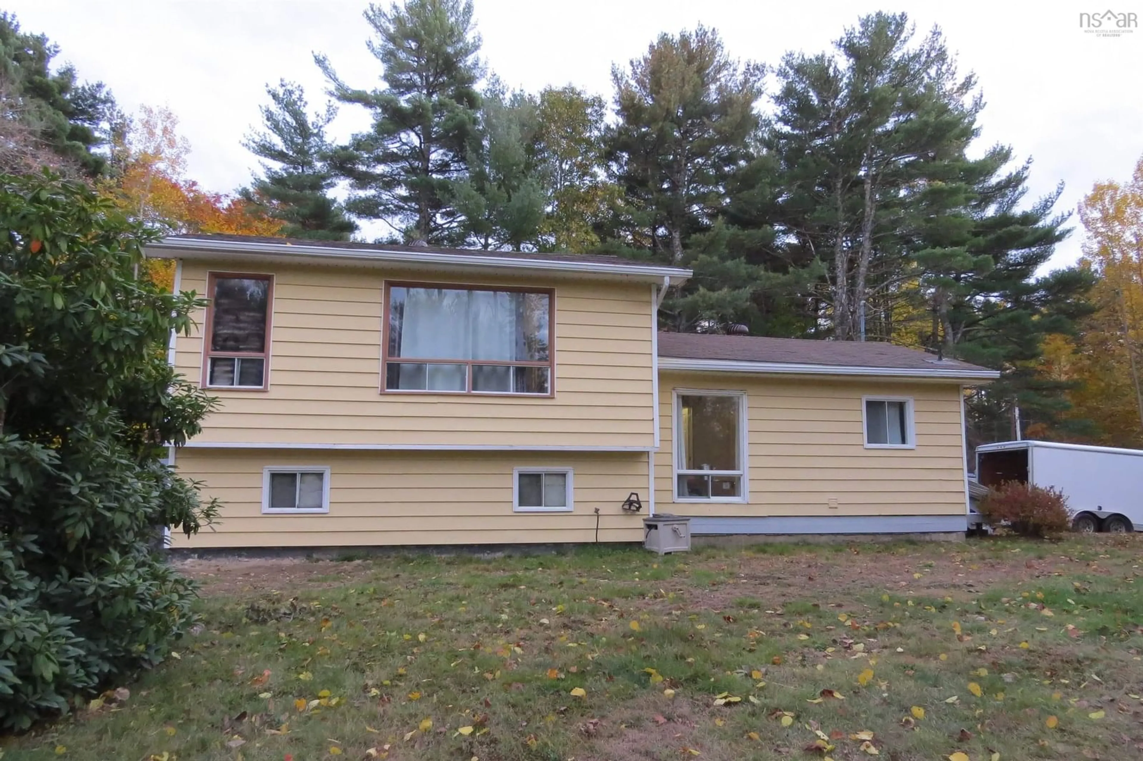 Home with vinyl exterior material, street for 2163 Labelle Rd, Molega Nova Scotia B0T 1X0