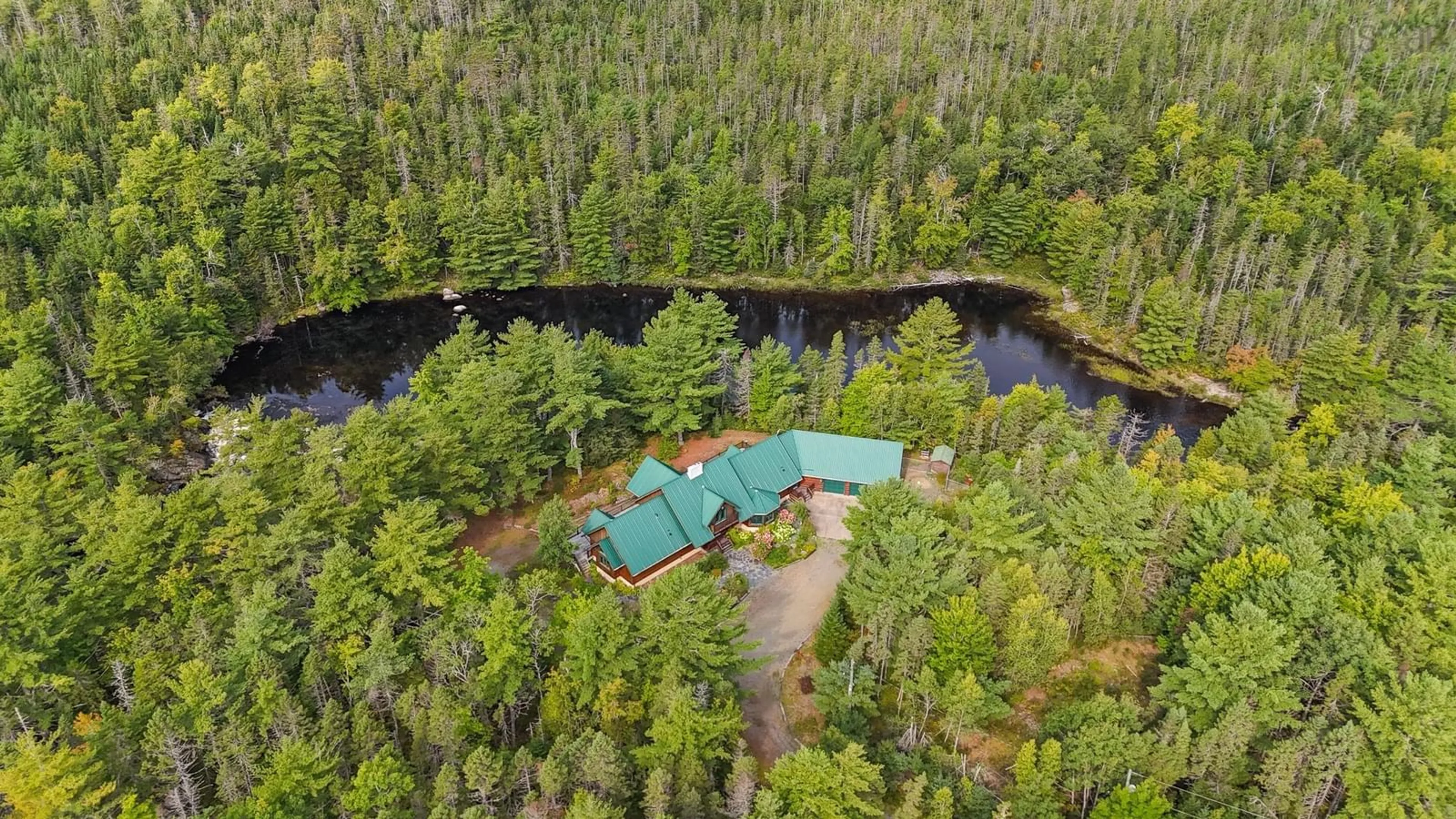 A pic from outside/outdoor area/front of a property/back of a property/a pic from drone, water/lake/river/ocean view for 1591 Newburne Rd, Newburne Nova Scotia B0R 1A0