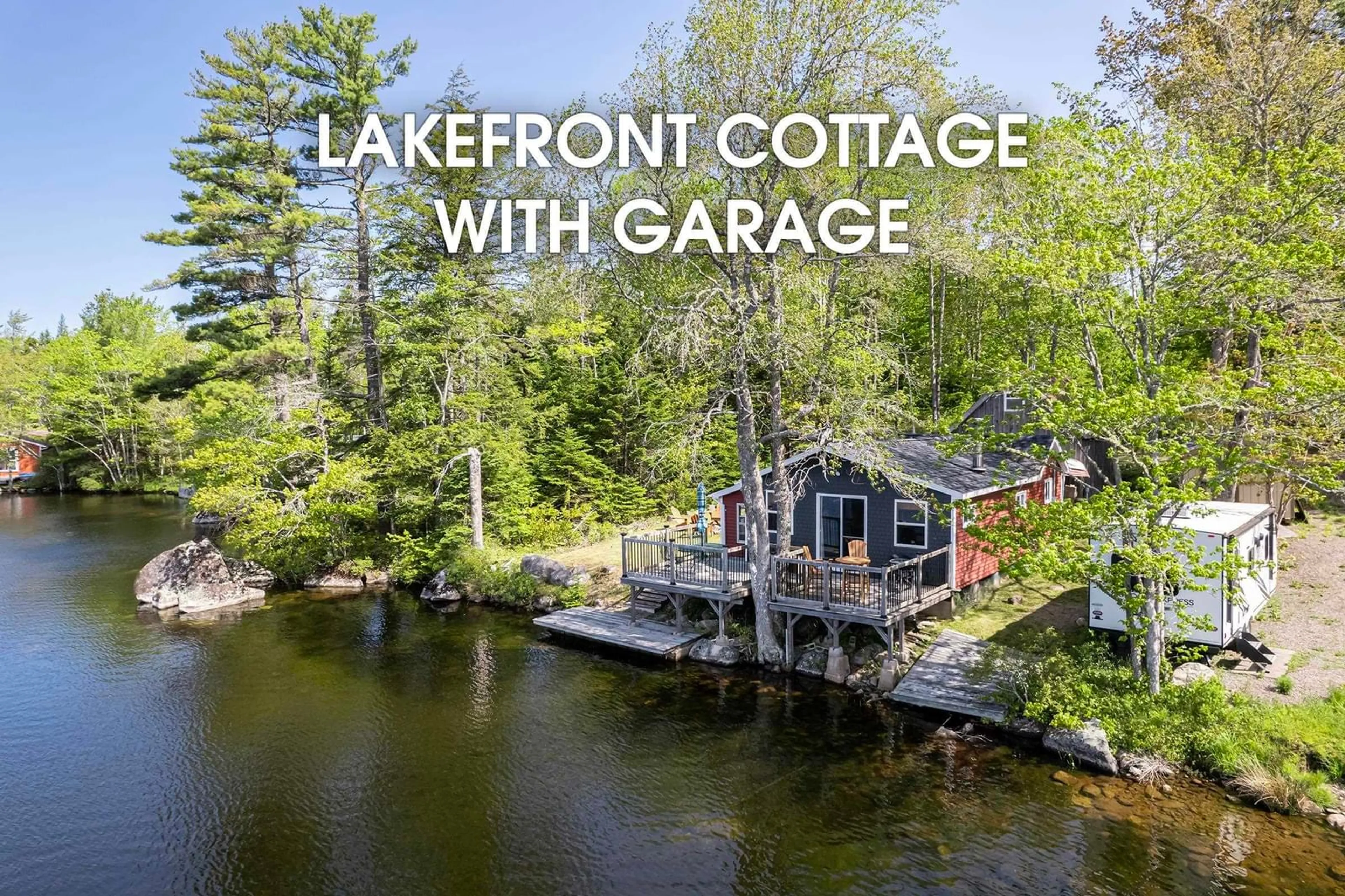 A pic from outside/outdoor area/front of a property/back of a property/a pic from drone, water/lake/river/ocean view for 20 Pine Grove Dr, New Albany Nova Scotia B0S 1P0