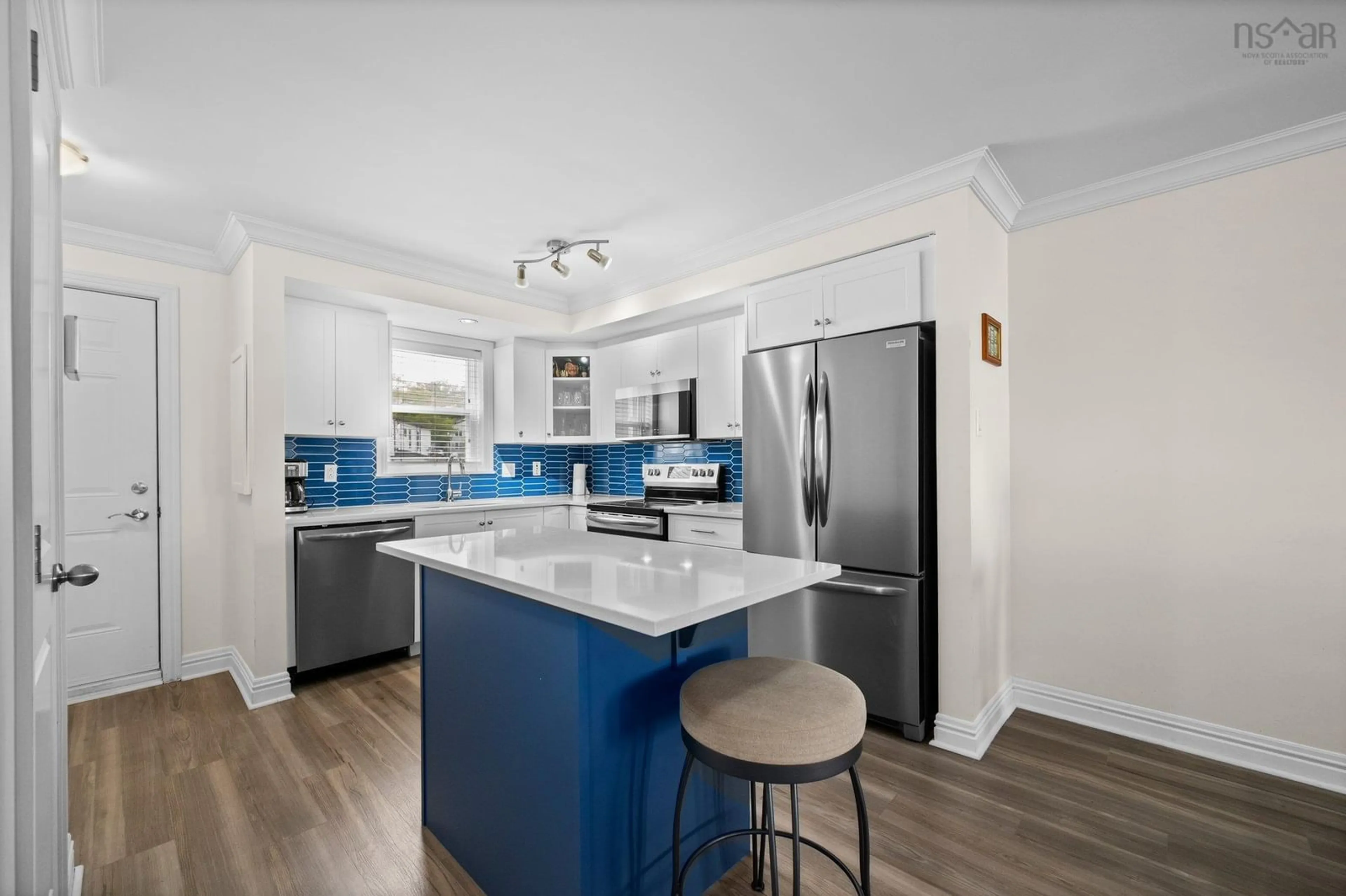 Open concept kitchen, ceramic/tile floor for 52 Irishtown Rd #201, Dartmouth Nova Scotia B2Y 2W9