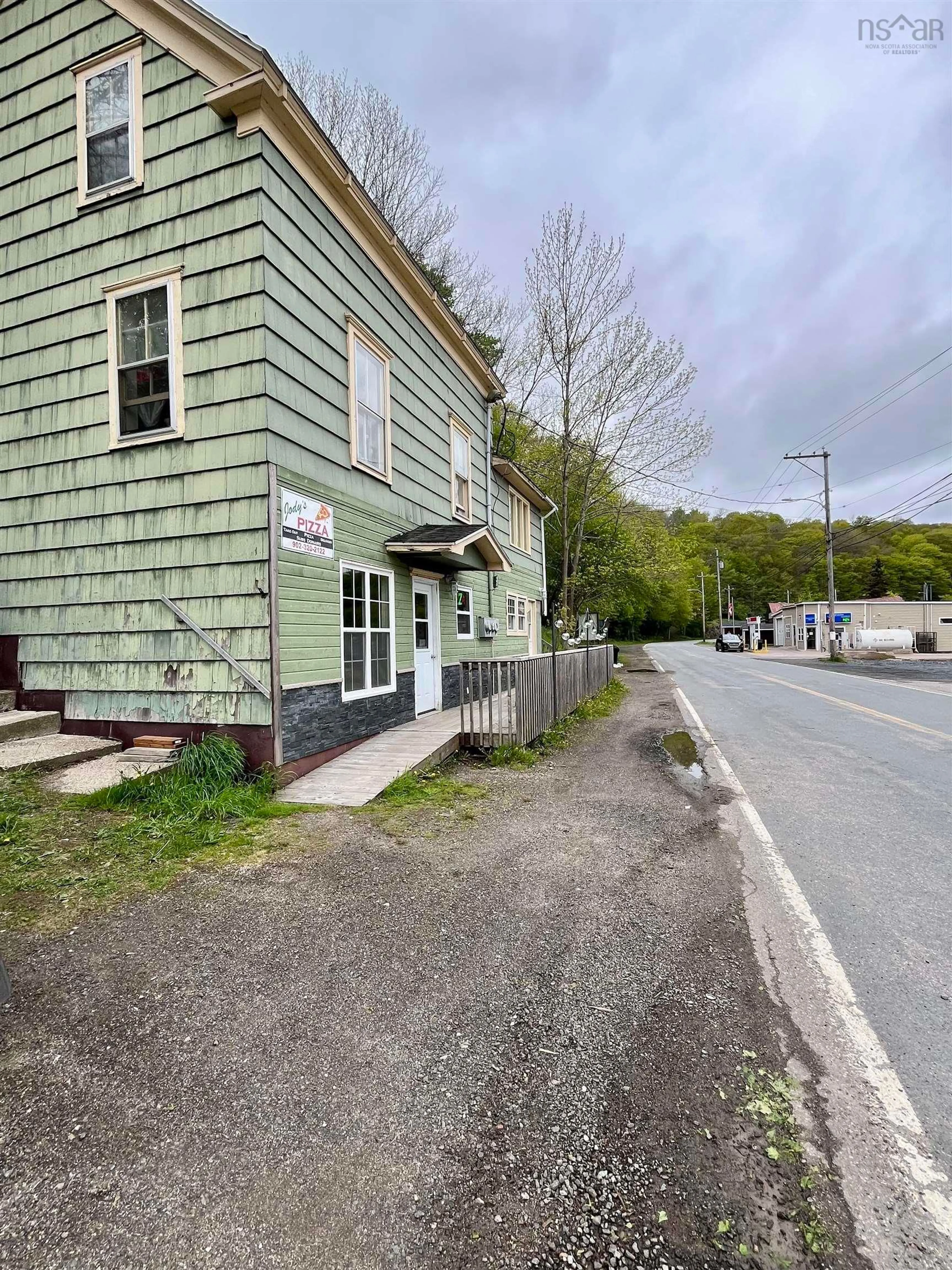A pic from outside/outdoor area/front of a property/back of a property/a pic from drone, street for 1252 River Rd, Bear River Nova Scotia B0S 1G0