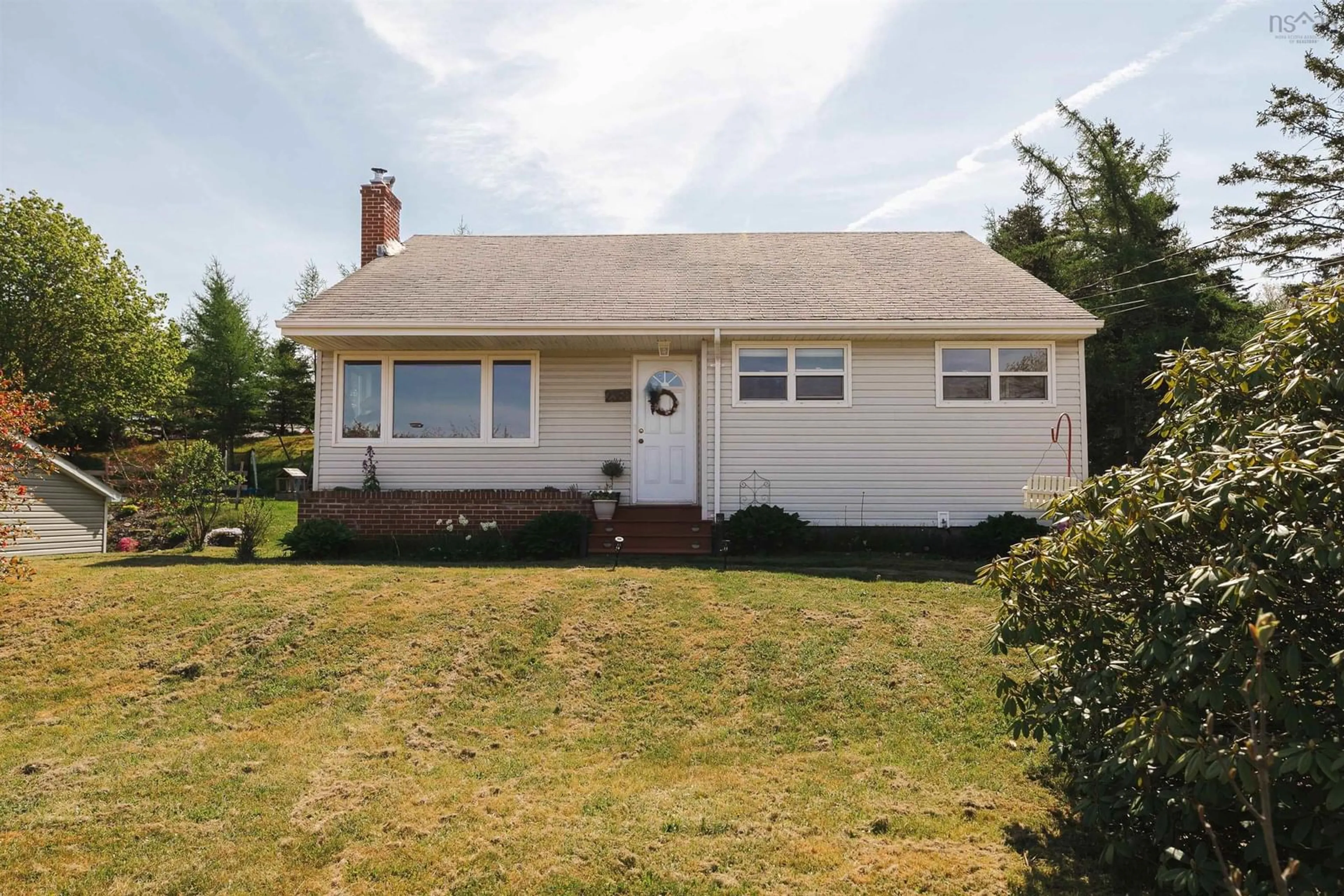 Home with vinyl exterior material, street for 2358 Prospect Rd, Hatchet Lake Nova Scotia B3T 1S9