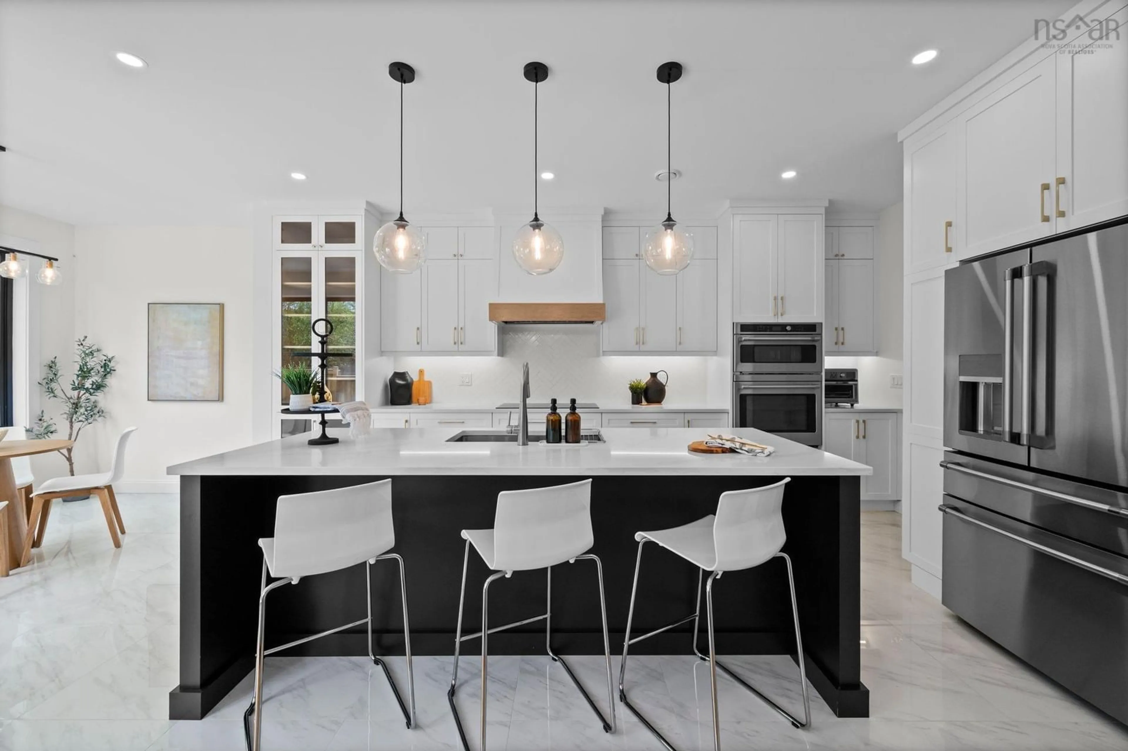 Contemporary kitchen, ceramic/tile floor for 129 Bently Dr, Halifax Nova Scotia B3S 0C4
