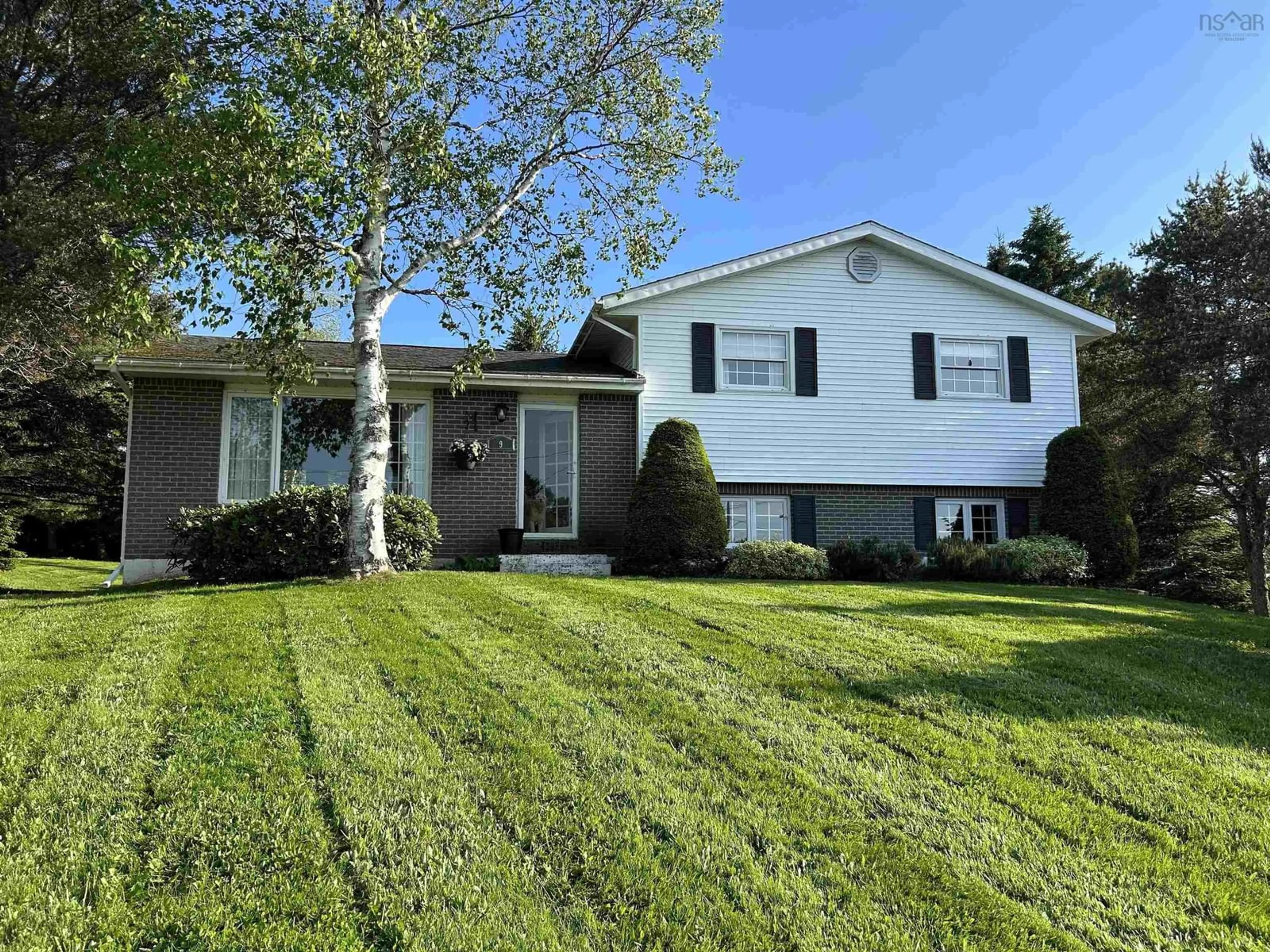 Home with vinyl exterior material, street for 9 Centennial Crt, Amherst Nova Scotia B4H 4V5