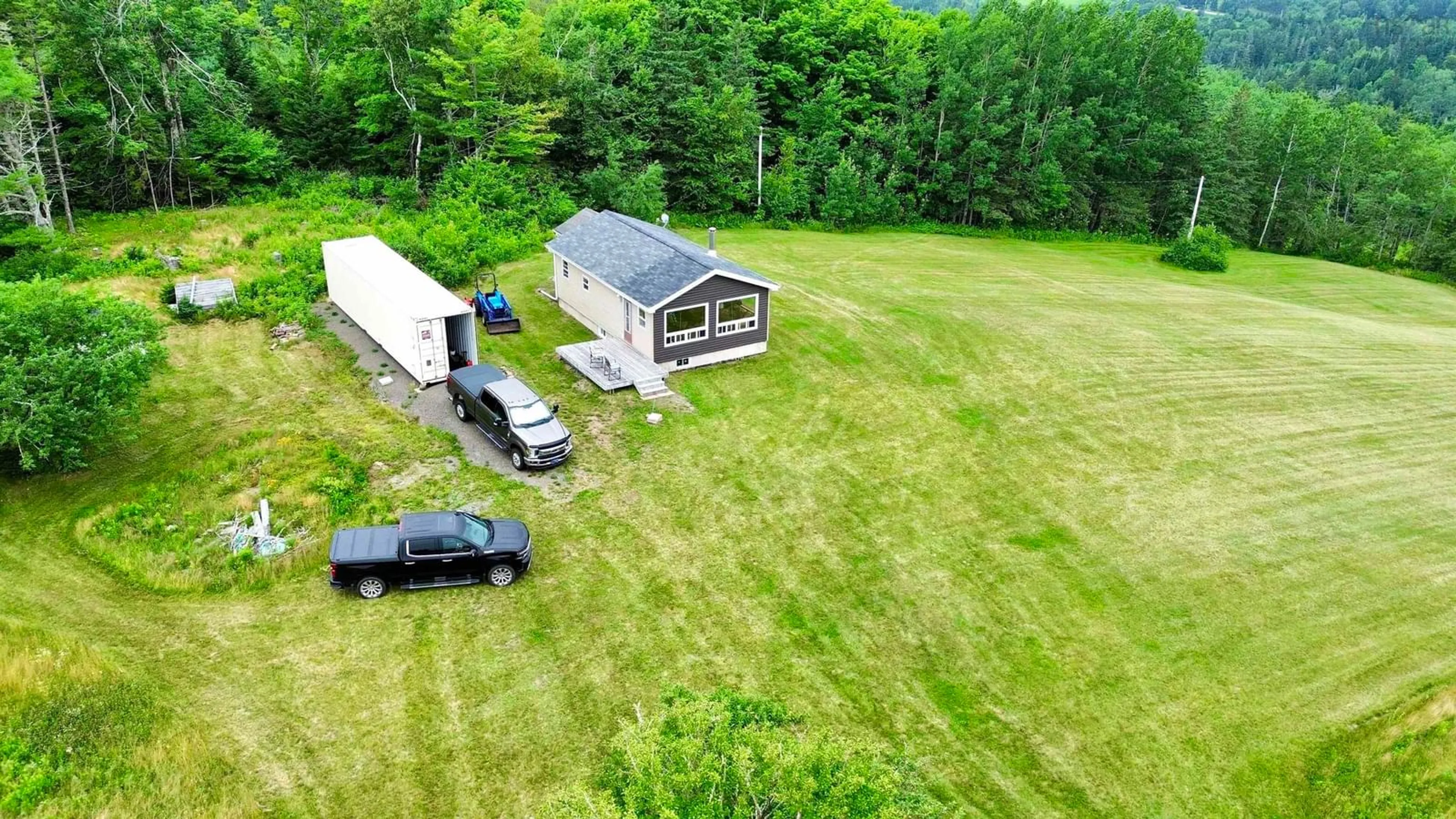 A pic from outside/outdoor area/front of a property/back of a property/a pic from drone, unknown for 200 Gilroy Rd, Leamington Nova Scotia B0M 1X0