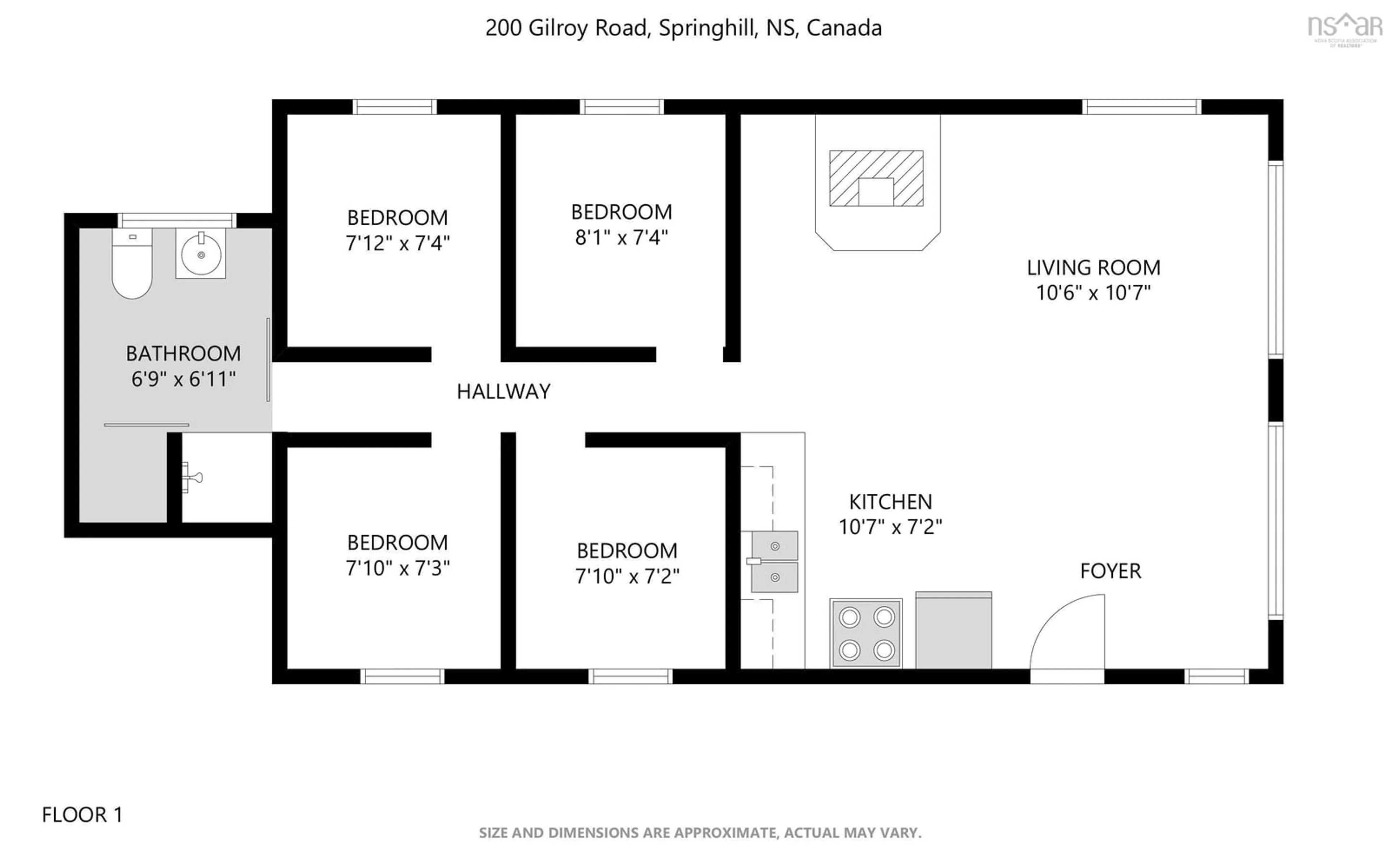 Floor plan for 200 Gilroy Rd, Leamington Nova Scotia B0M 1X0